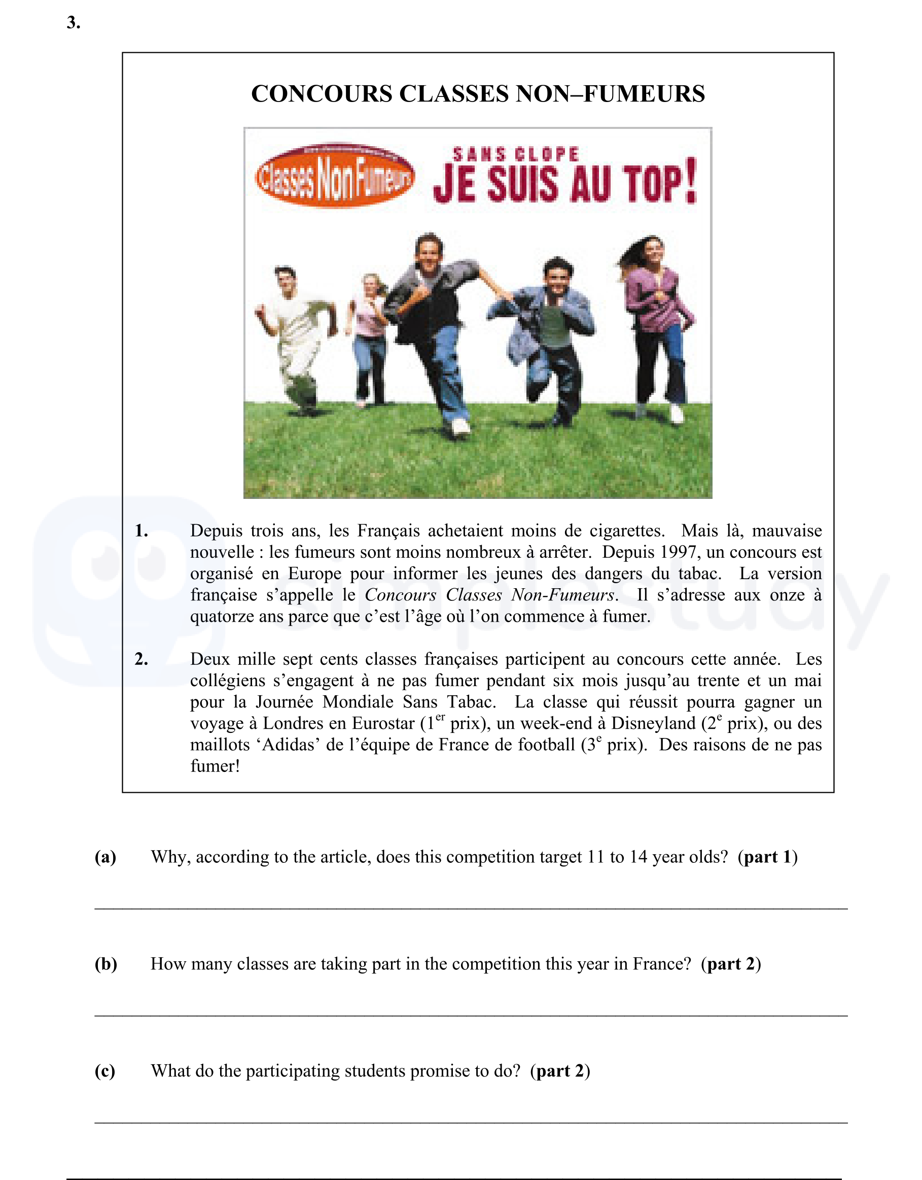 1.-Depuis-trois-ans,-les-Français-achetaient-moins-de-cigarettes-Junior Cycle French-Question 3-2007.png