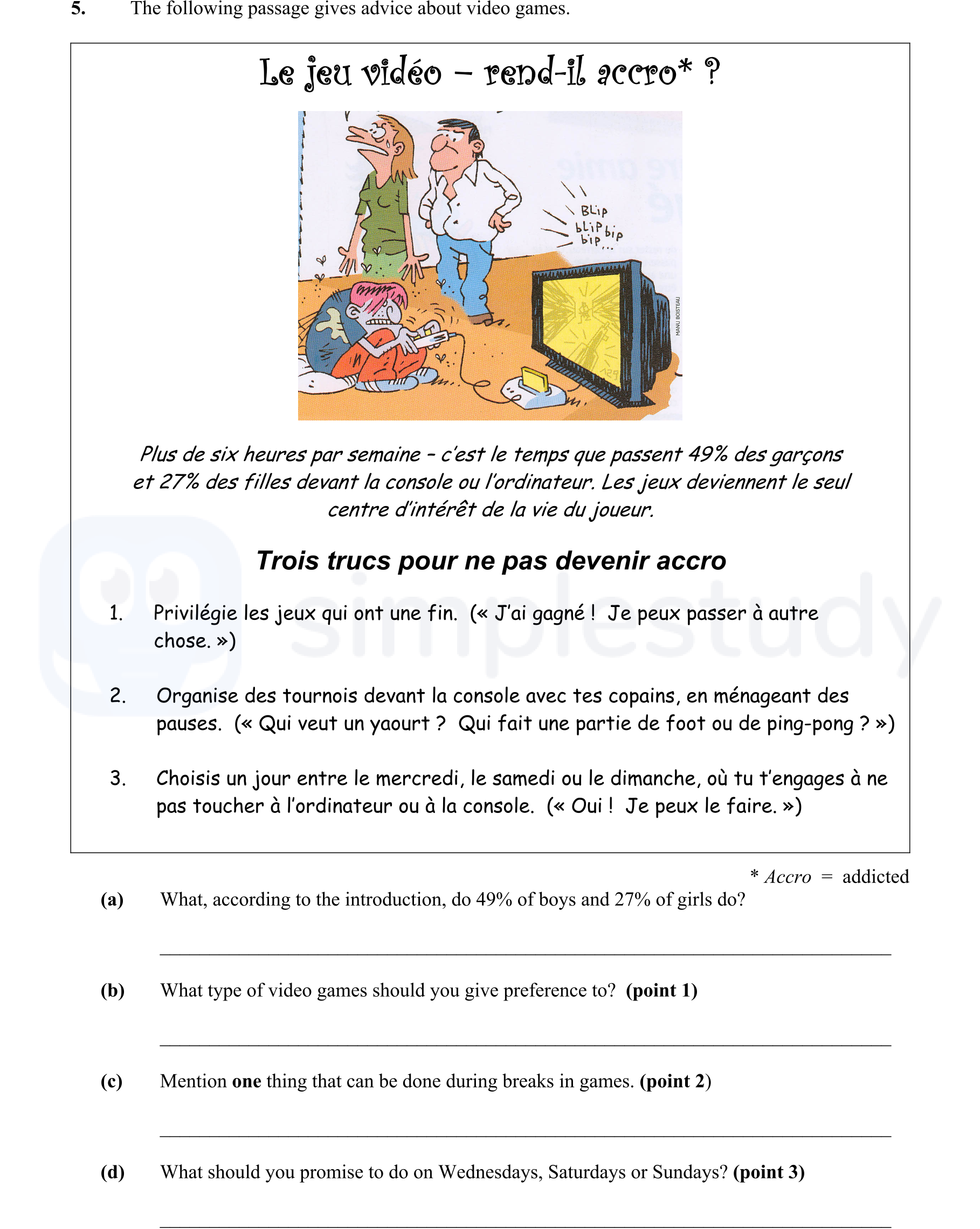 The-following-passage-gives-advice-about-video-games-Junior Cycle French-Question 5-2007.png