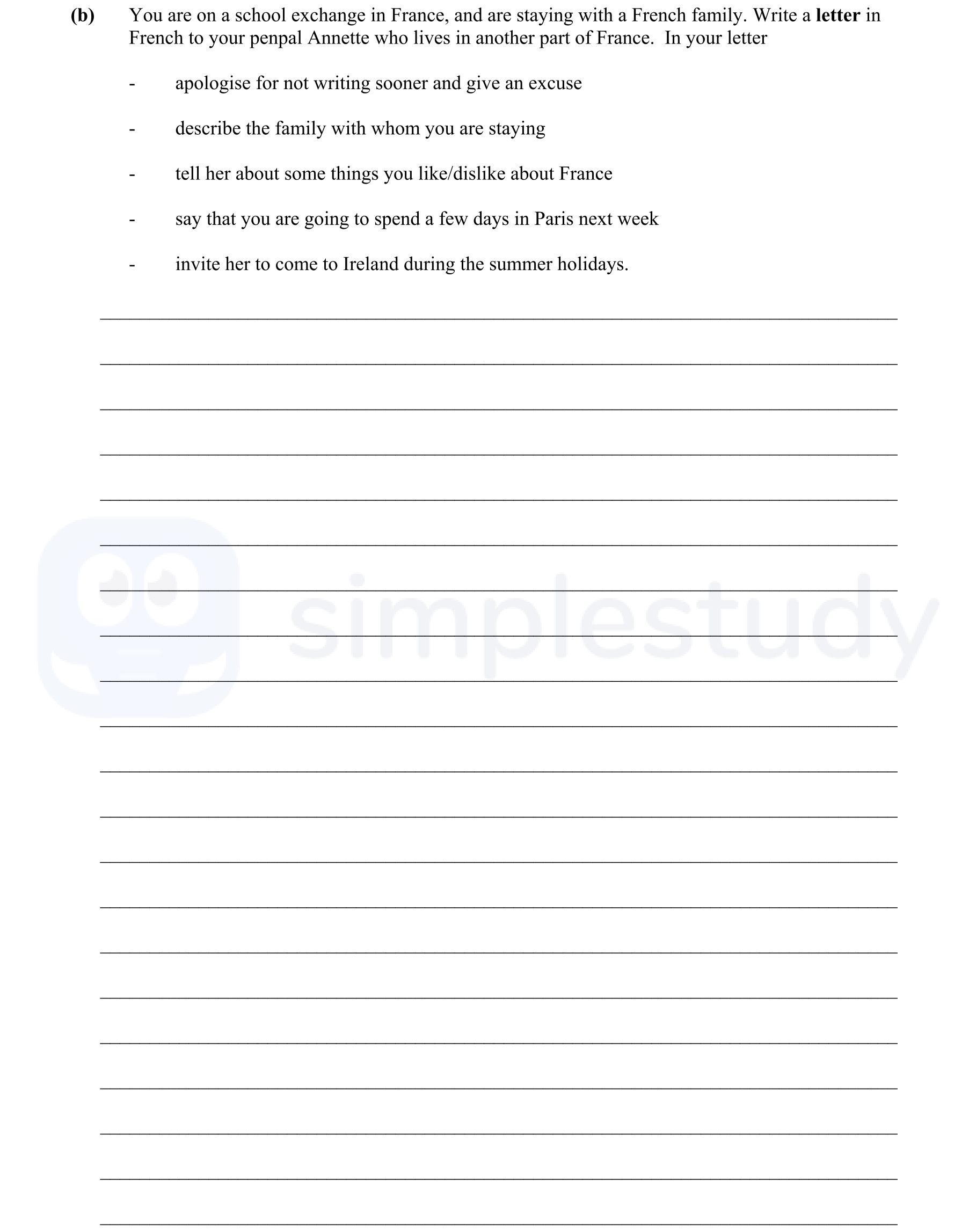 You-are-on-a-school-exchange-in-France,-and-are-staying-with-a-French-family-Junior Cycle French-Question b-2016.png