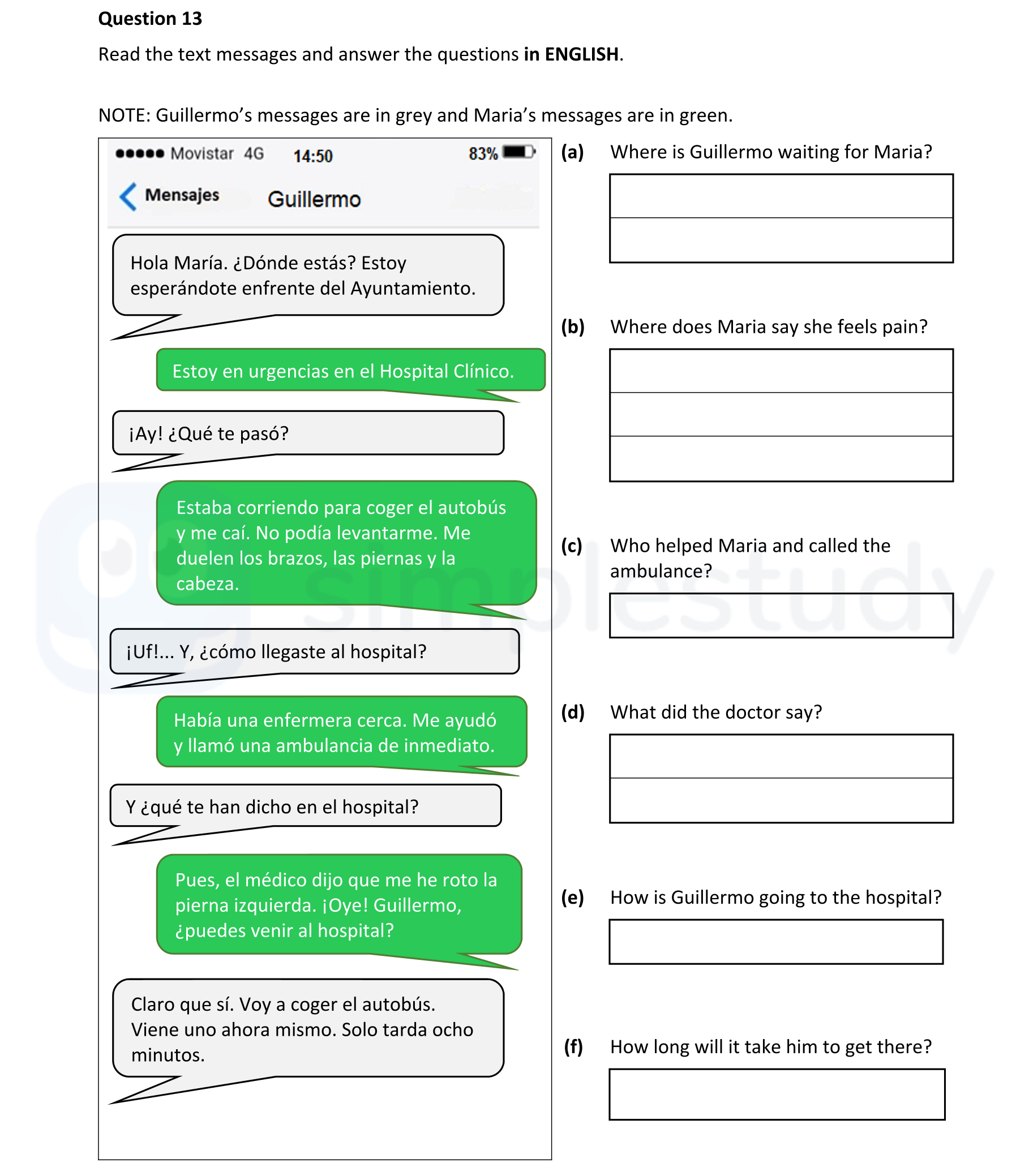 Read-the-text-messages-and-answer-the-questions-in-ENGLISH-Junior Cycle Spanish-Question 13-2022.png