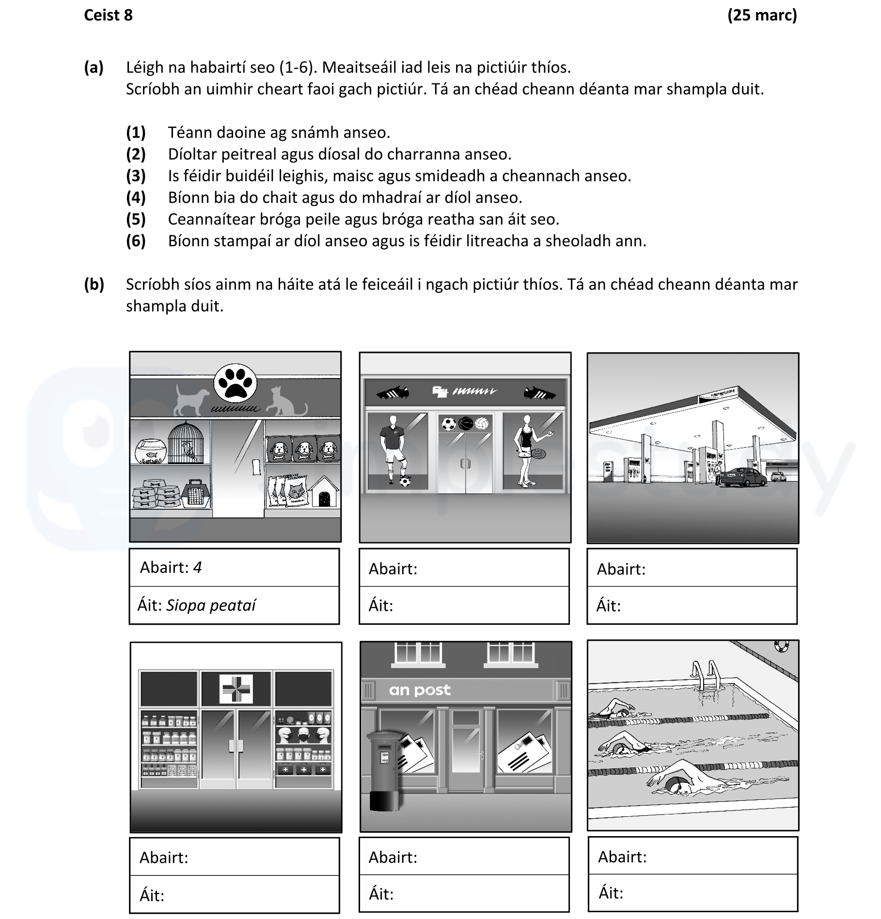 Leigh-na-habairti-seo-(1-6)-Junior Cycle Irish-Question 8-2022.png