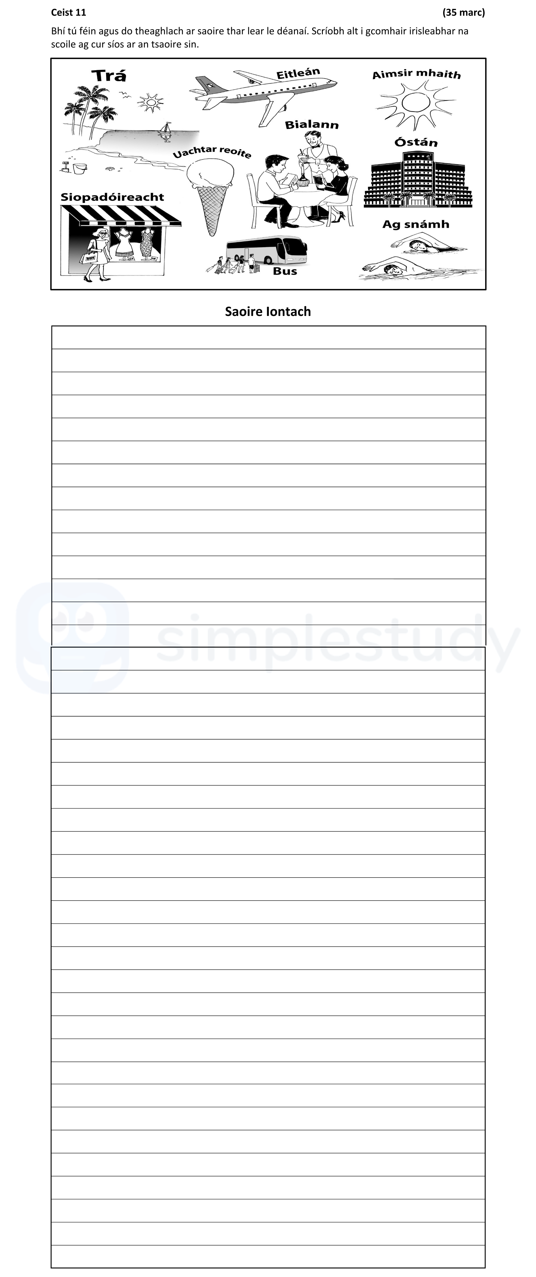 Bí-tú-féin-ag-obair-do-thaghaíocht-ar-leabhar-thar-lear-le-déanamh-Junior Cycle Irish-Question 11-2020.png