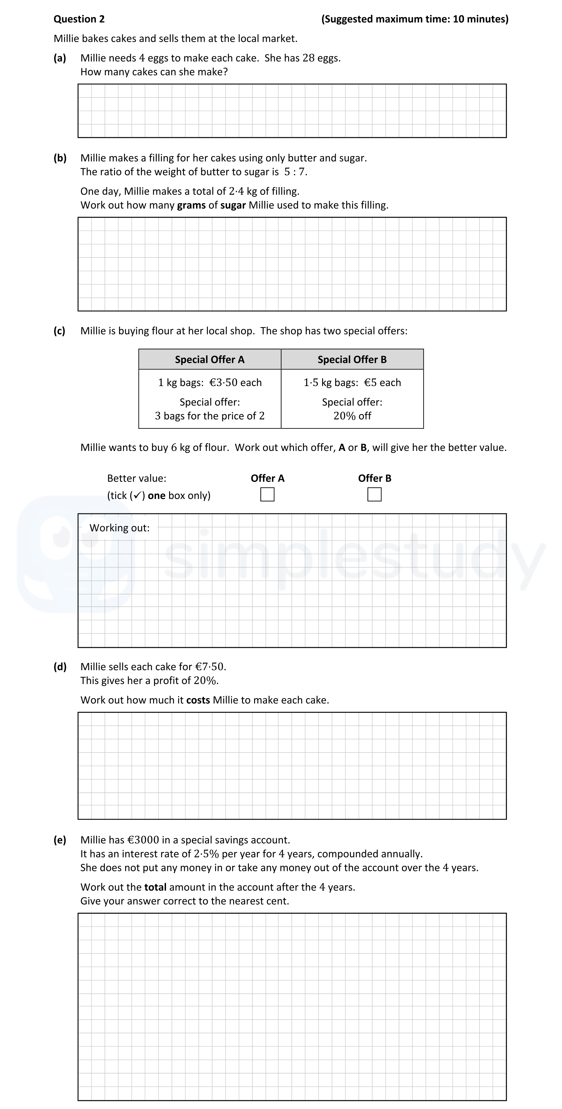 Millie-bakes-cakes-and-sells-them-at-the-local-market-Junior Cycle Mathematics-Question 2-2021.png