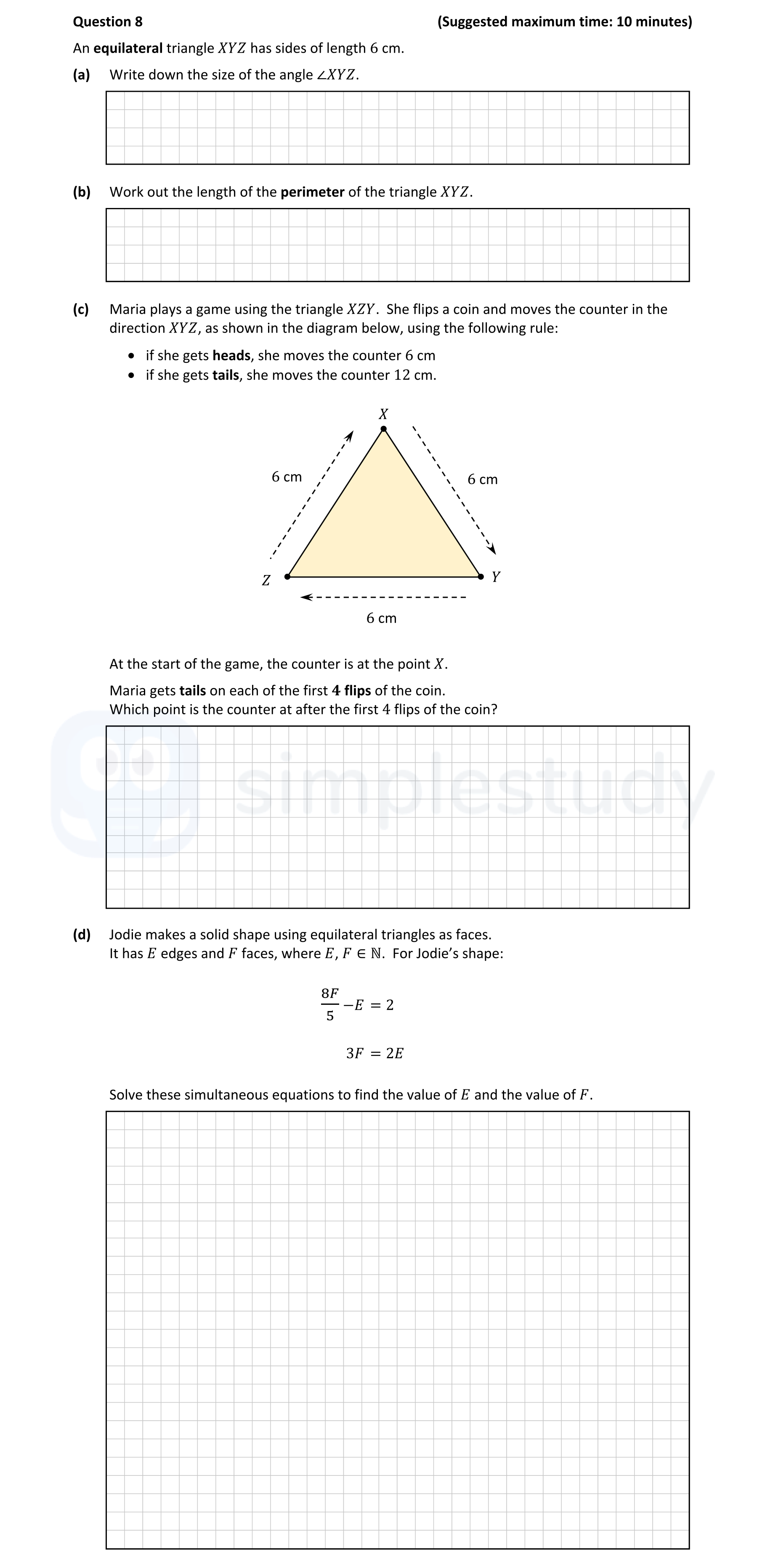 An-equilateral-triangle-XYZ-has-sides-of-length-6-cm-Junior Cycle Mathematics-Question 8-2021.png