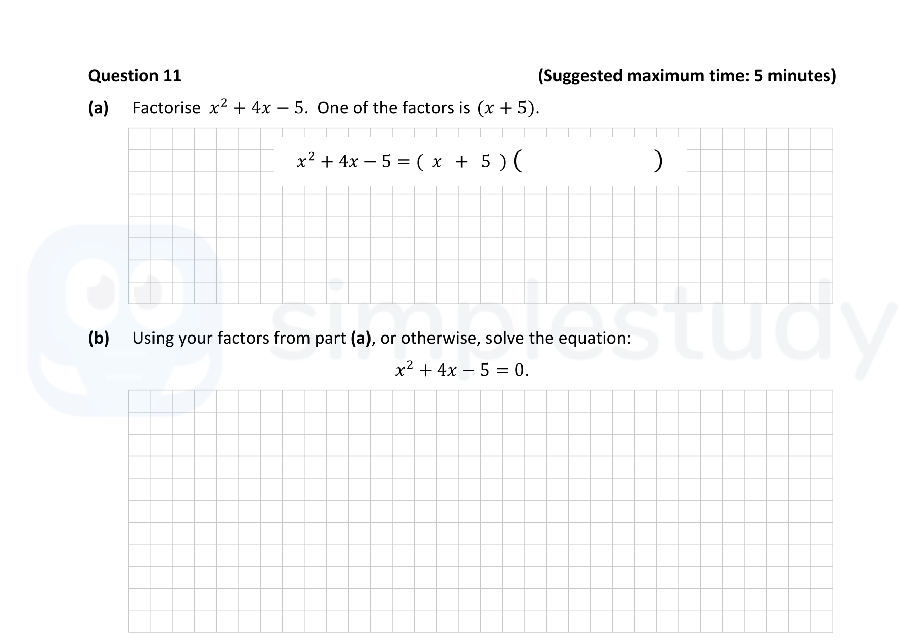 Factorise-$x^2-+-4x---5$-Junior Cycle Mathematics-Question 11-2017.png