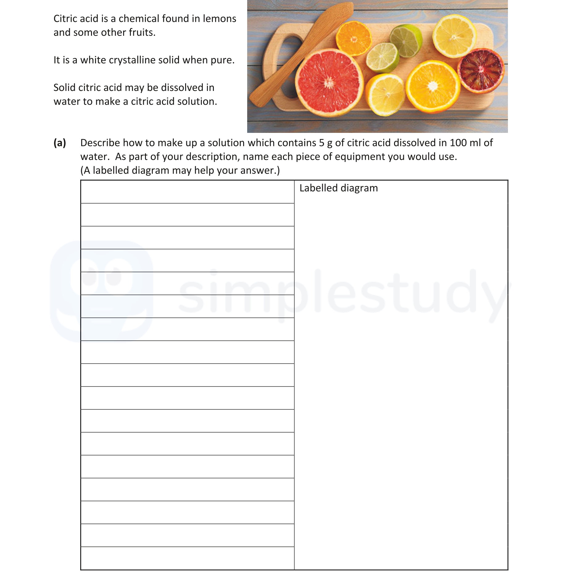 Describe-how-to-make-up-a-solution-which-contains-5-g-of-citric-acid-dissolved-in-100-ml-of-water-Junior Cycle Science-Question a-2019.png