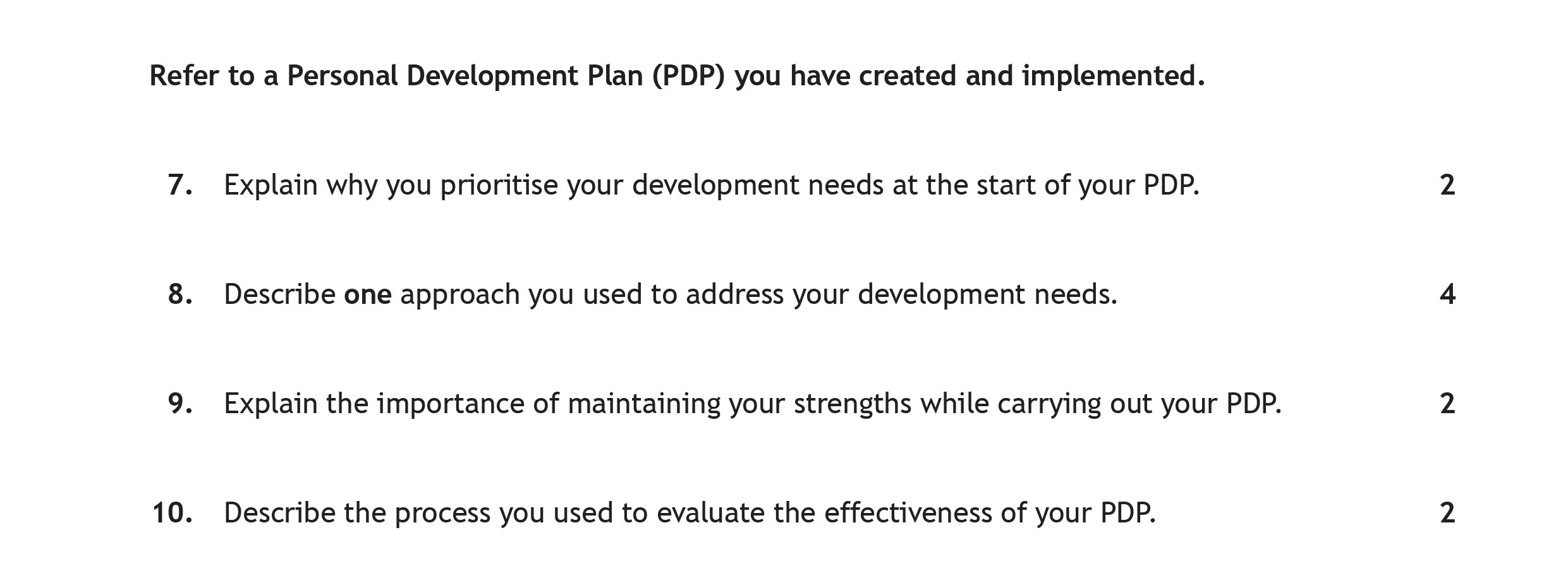 Explain-why-you-prioritise-your-development-needs-at-the-start-of-your-PDP-Scottish Highers Physical Education-Question 7-2022.png