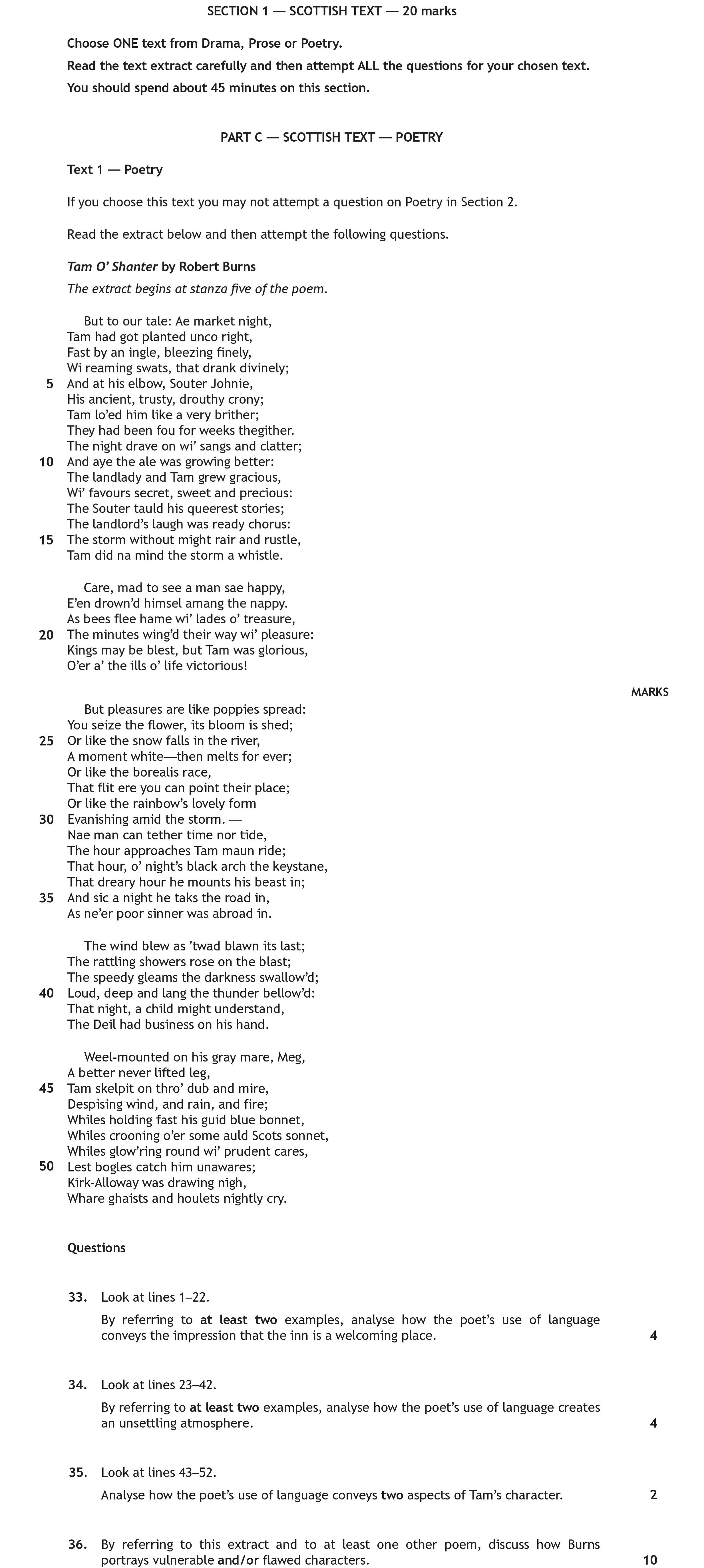 Look-at-lines-1–22-Scottish Highers English-Question 33-2019.png