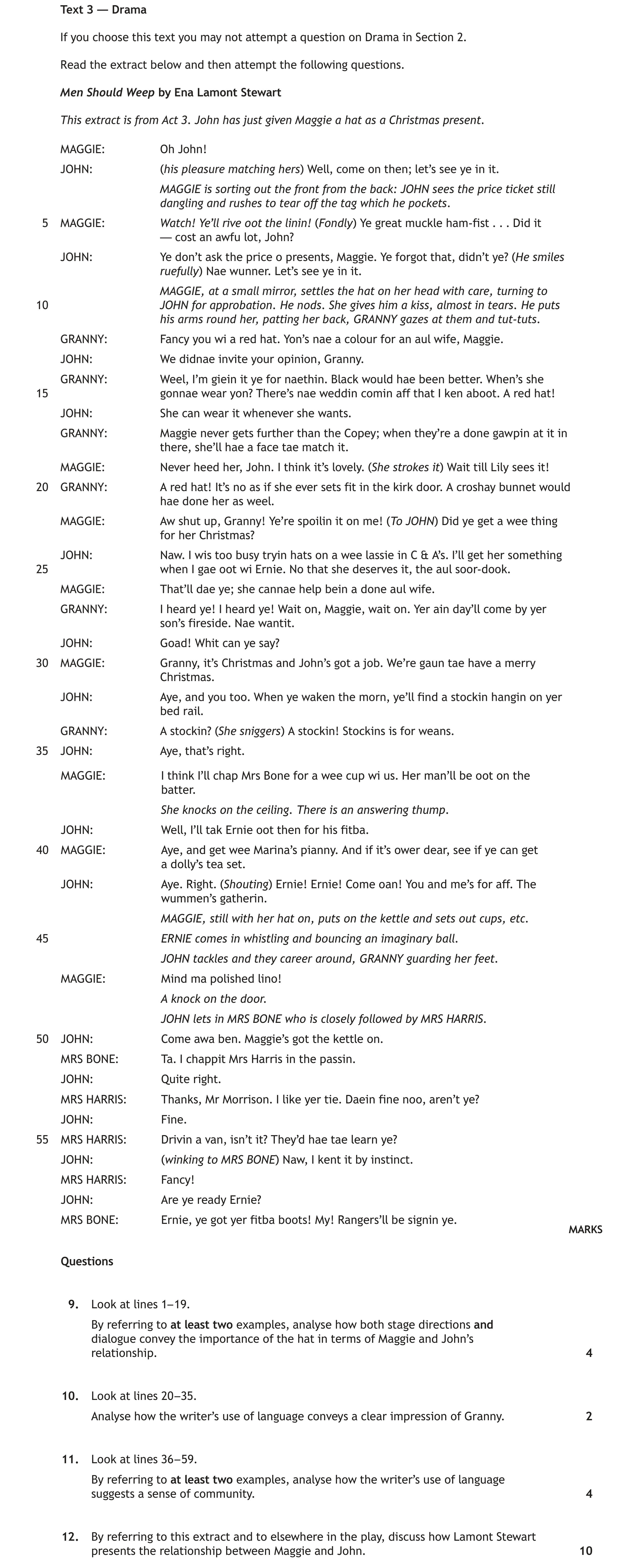 Look-at-lines-1–19-Scottish Highers English-Question 9-2023.png