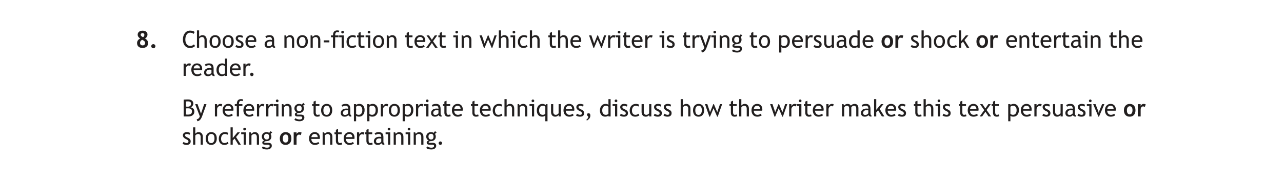 Choose-a-non-fiction-text-in-which-the-writer-is-trying-to-persuade-or-shock-or-entertain-the-reader-Scottish Highers English-Question 8-2023.png