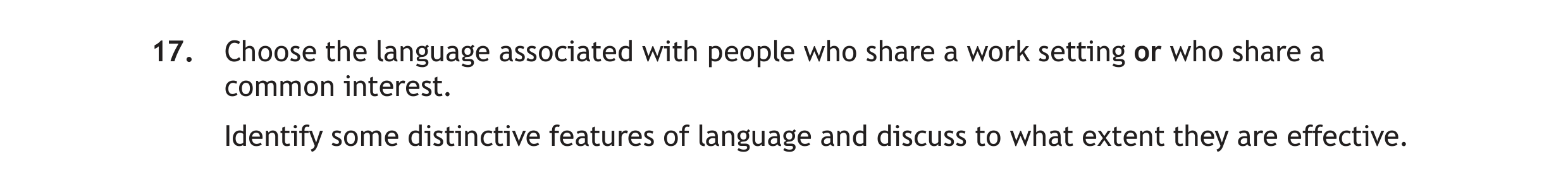 Choose-the-language-associated-with-people-who-share-a-work-setting-or-who-share-a-common-interest-Scottish Highers English-Question 17-2023.png