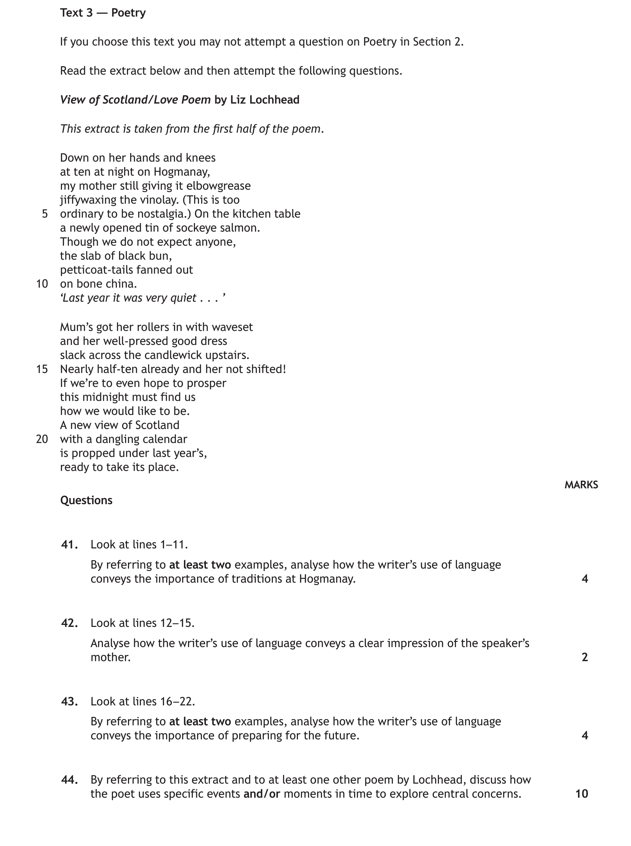 Look-at-lines-1–11-Scottish Highers English-Question 41-2023.png