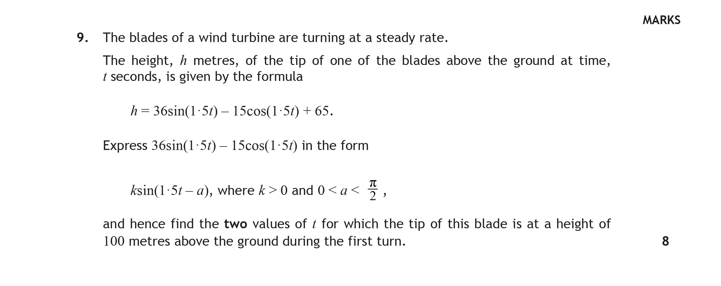 The-blades-of-a-wind-turbine-are-turning-at-a-steady-rate-Scottish Highers Maths-Question 9-2015.png