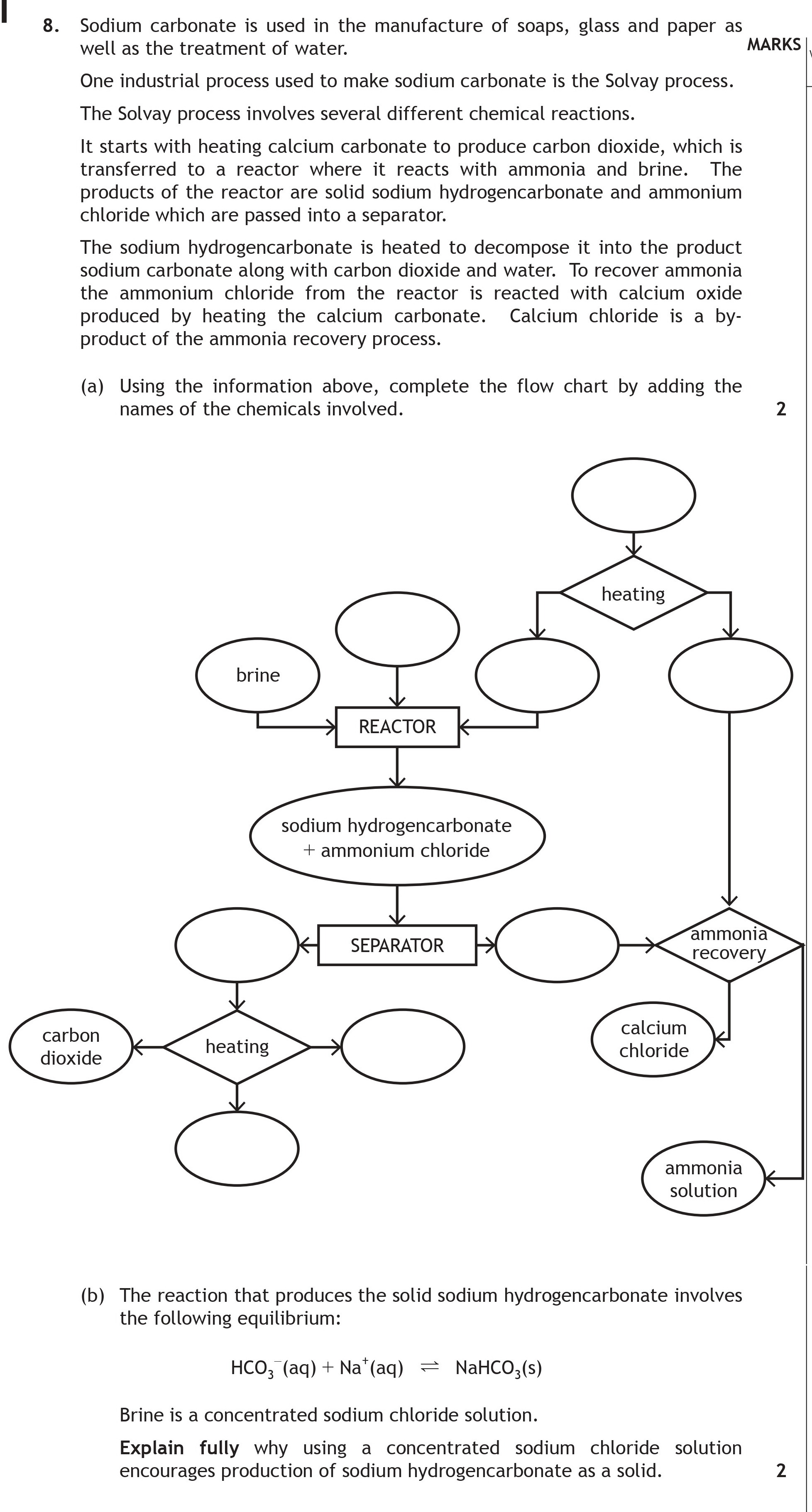 Sodium-carbonate-is-used-in-the-manufacture-of-soaps,-glass-and-paper-as-well-as-the-treatment-of-water-Scottish Highers Chemistry-Question 8-2015.png
