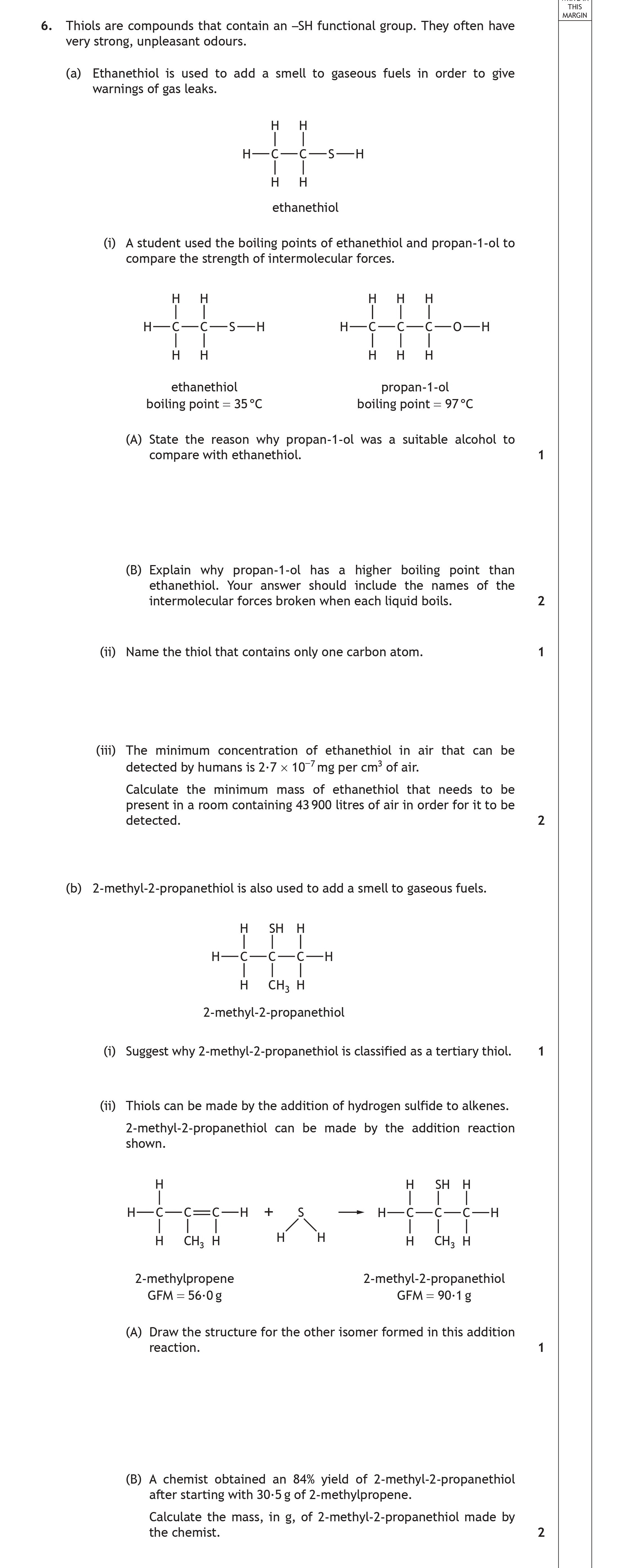 6.-Thiols-are-compounds-that-contain-an-–SH-functional-group-Scottish Highers Chemistry-Question 6-2019.png