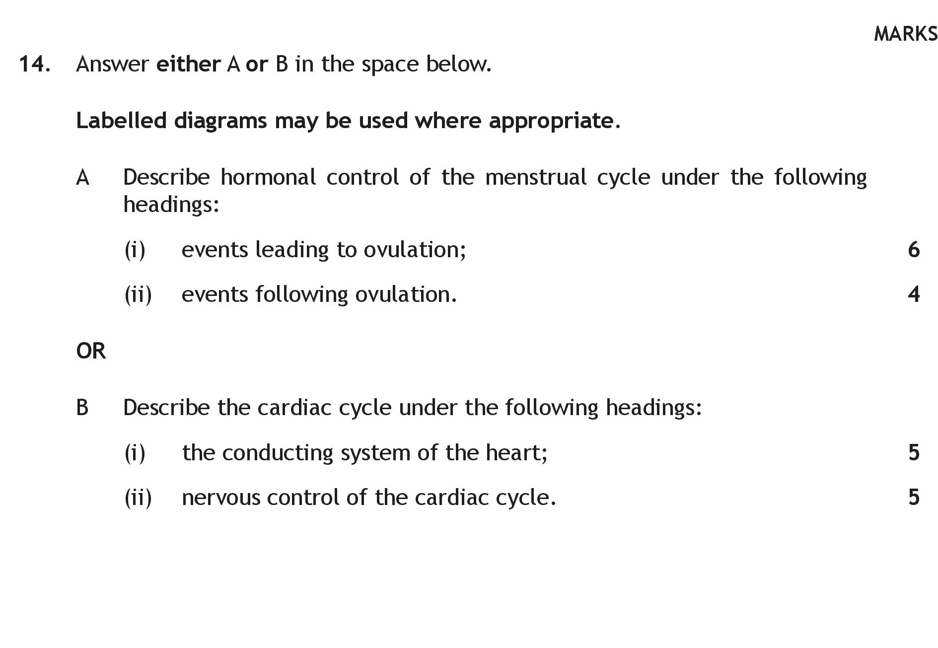Answer-either-A-or-B-in-the-space-below-Scottish Highers Human Biology-Question 14-2015.png
