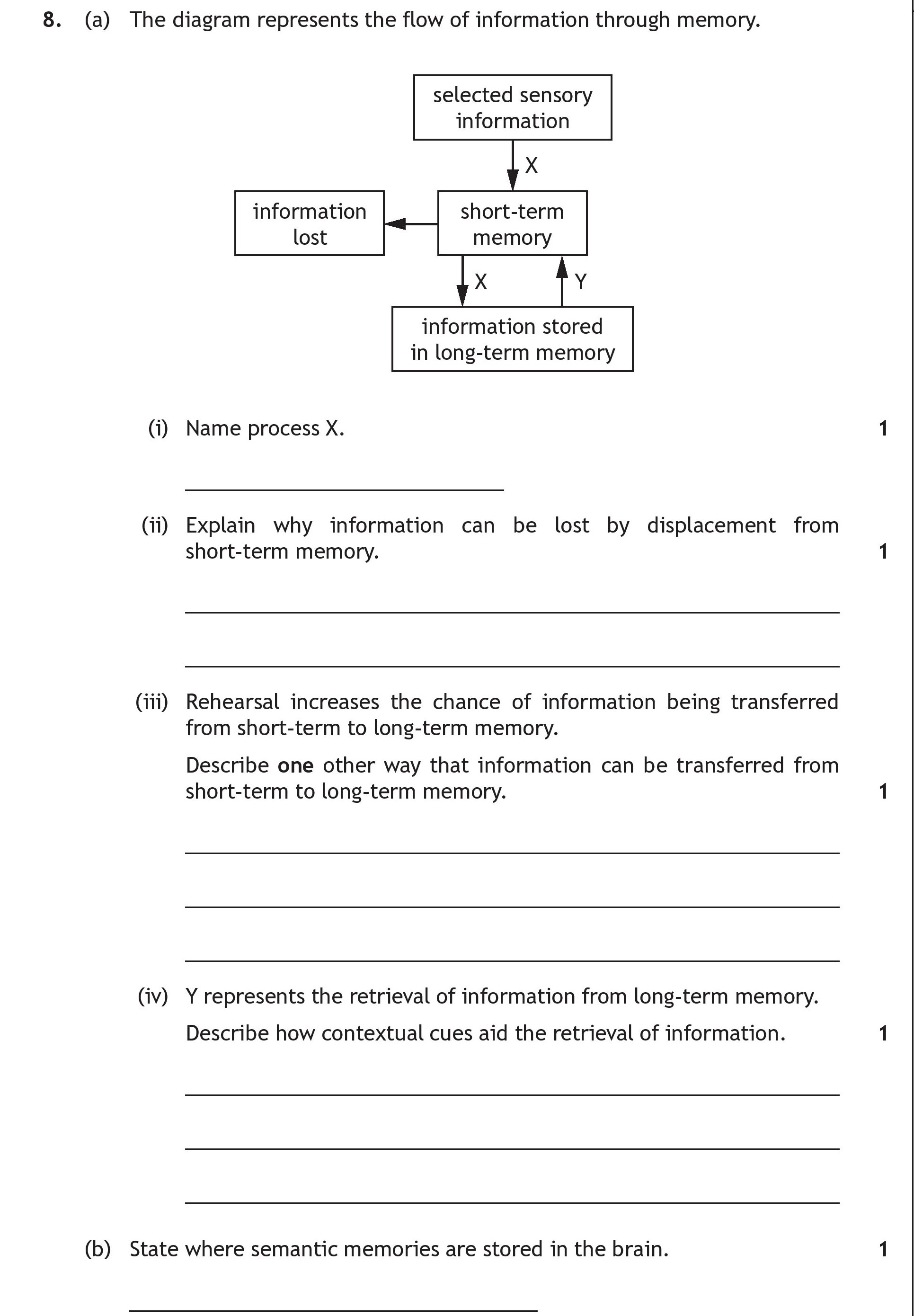 The-diagram-represents-the-flow-of-information-through-memory-Scottish Highers Human Biology-Question 8-2018.png