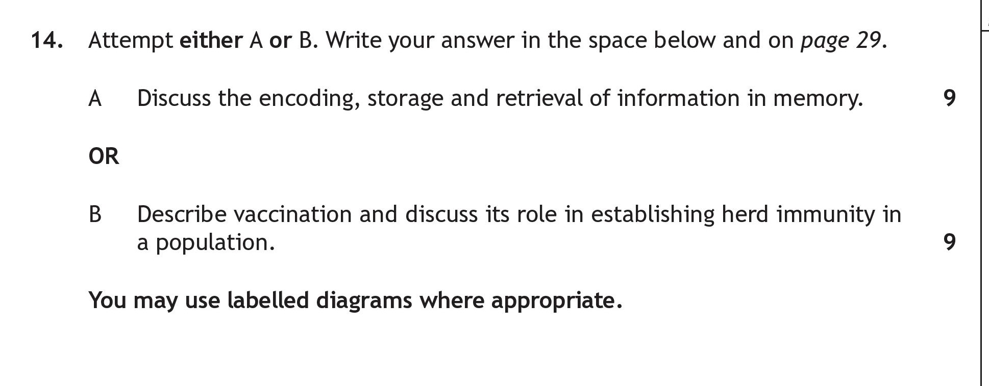 A.-Discuss-the-encoding,-storage-and-retrieval-of-information-in-memory-Scottish Highers Human Biology-Question 14-2019.png