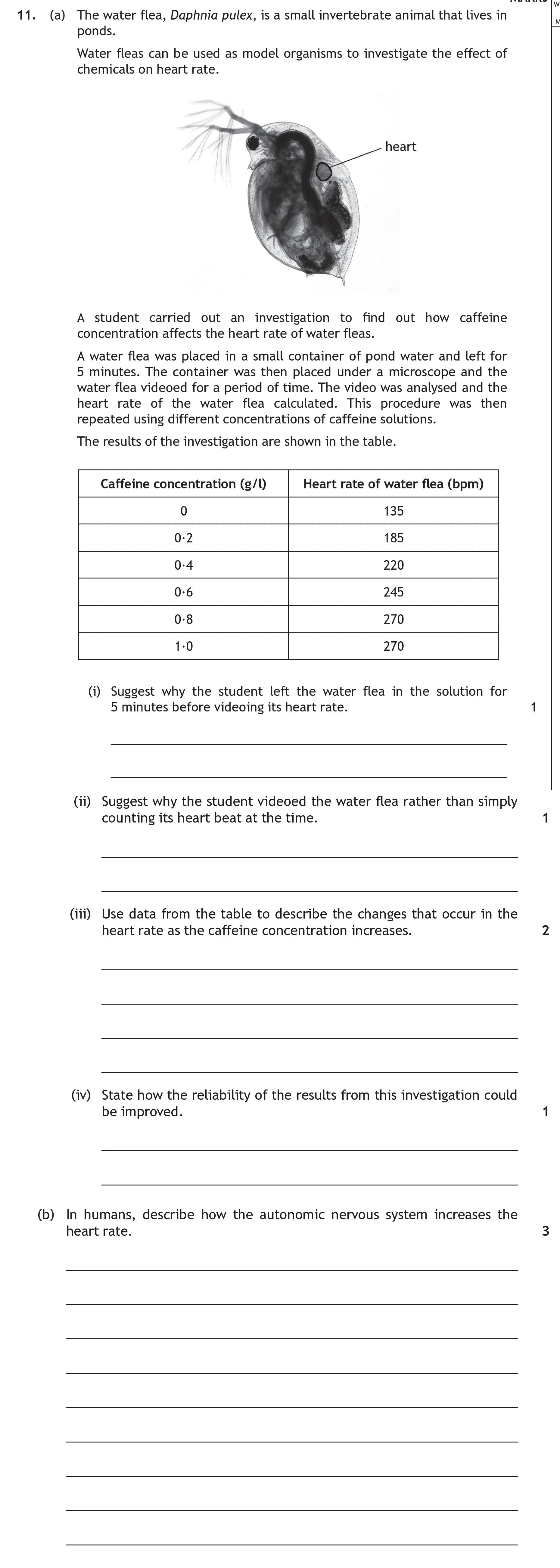 The-water-flea,-Daphnia-pulex,-is-a-small-invertebrate-animal-that-lives-in-ponds-Scottish Highers Human Biology-Question 11-2019.png