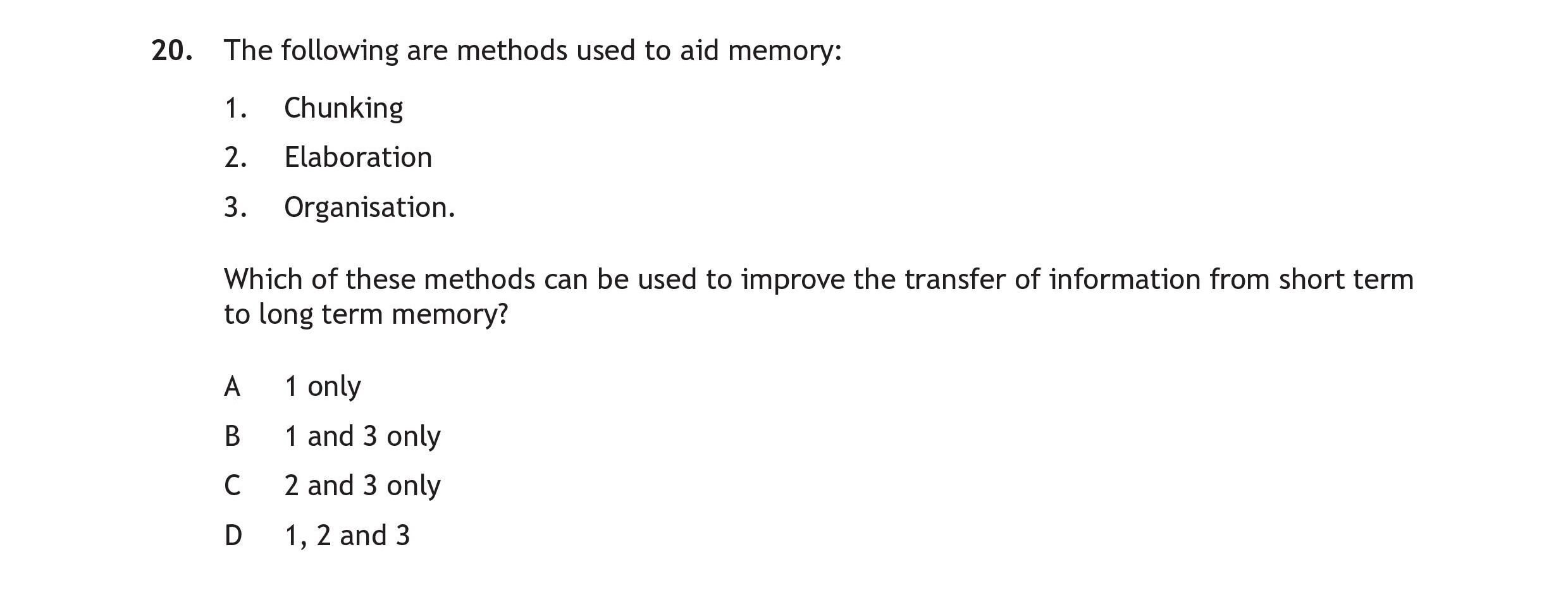 The-following-are-methods-used-to-aid-memory:--1-Scottish Highers Human Biology-Question 20-2022.png
