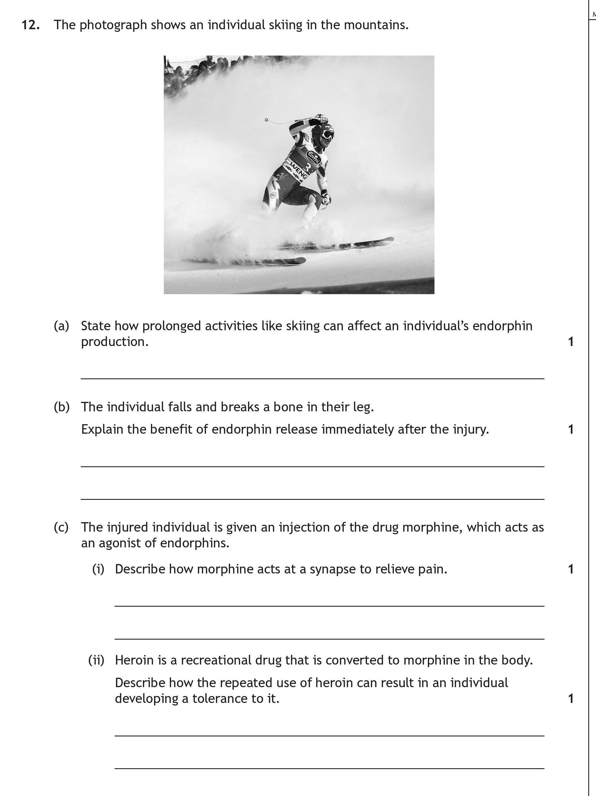 The-photograph-shows-an-individual-skiing-in-the-mountains-Scottish Highers Human Biology-Question 12-2022.png