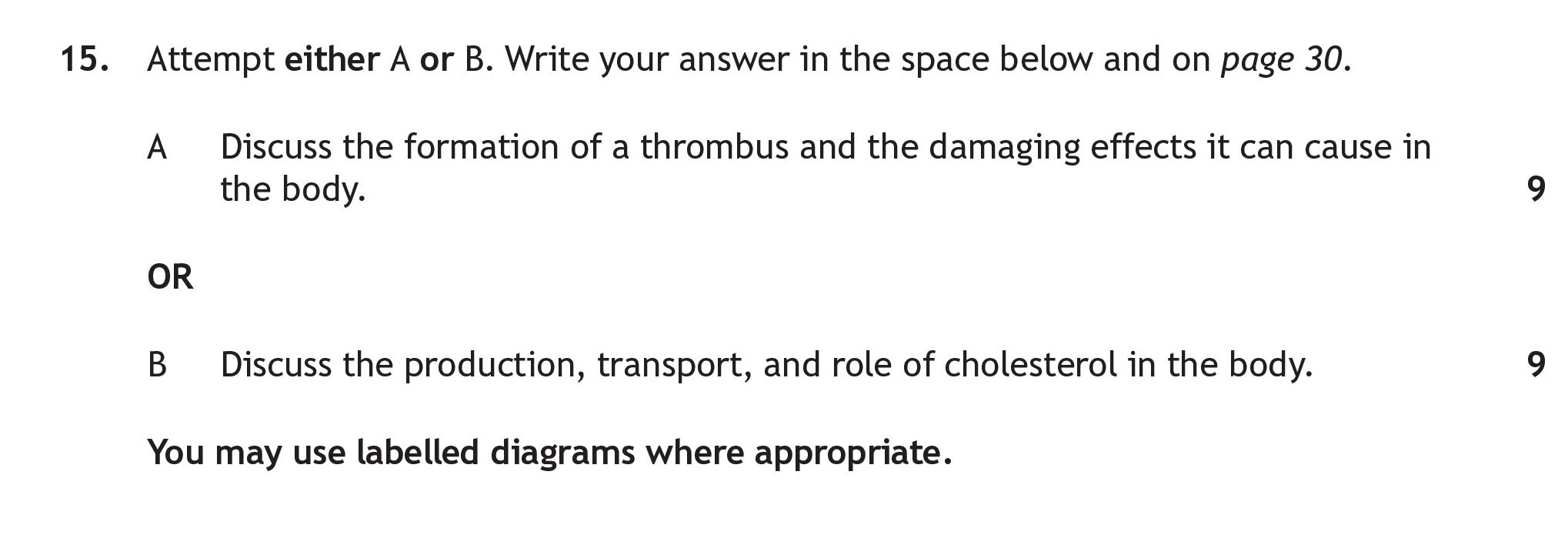 Attempt-either-A-or-B-Scottish Highers Human Biology-Question 15-2022.png