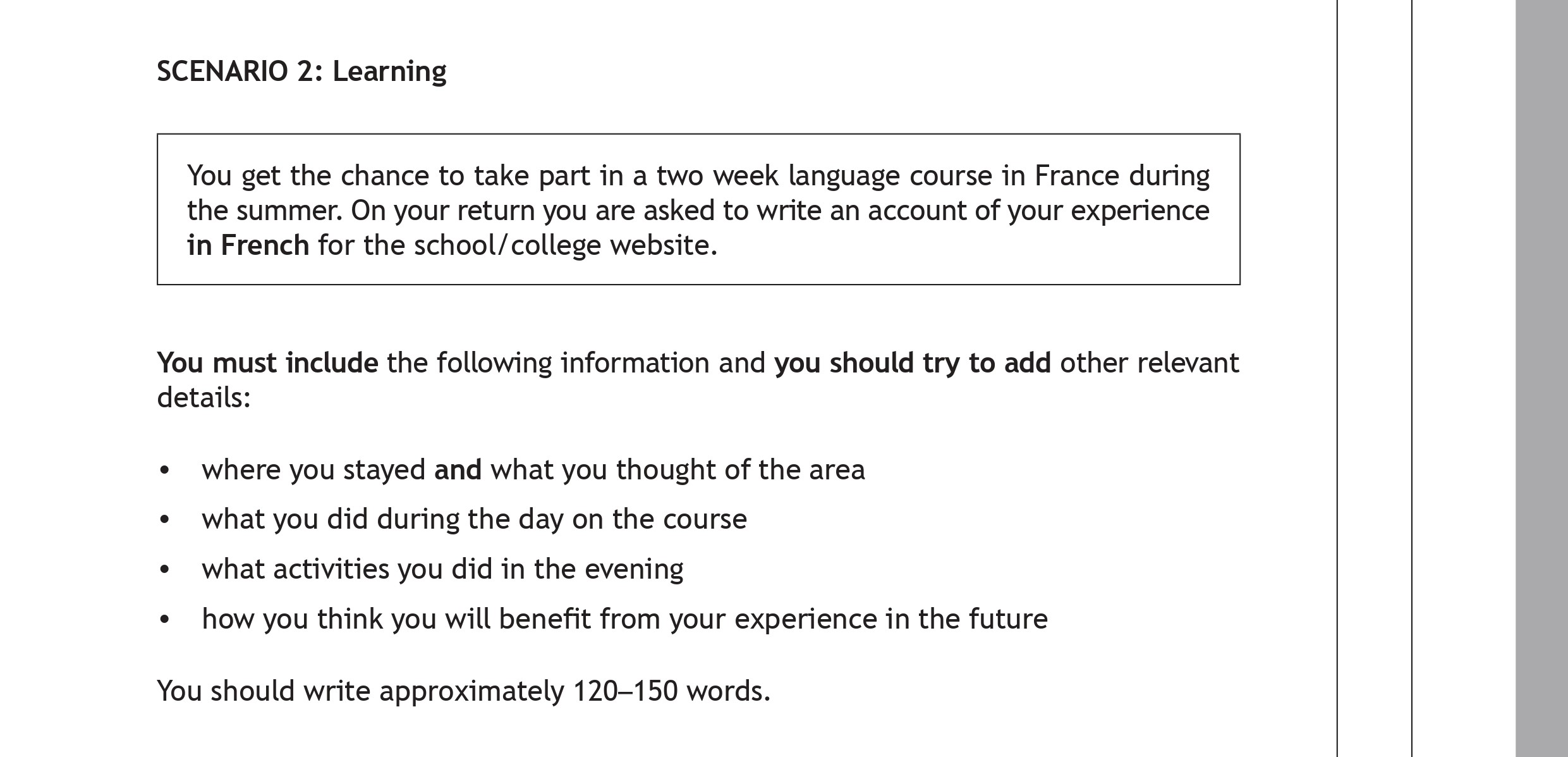 You-get-the-chance-to-take-part-in-a-two-week-language-course-in-France-during-the-summer-Scottish Highers French-Question 2-2018.png