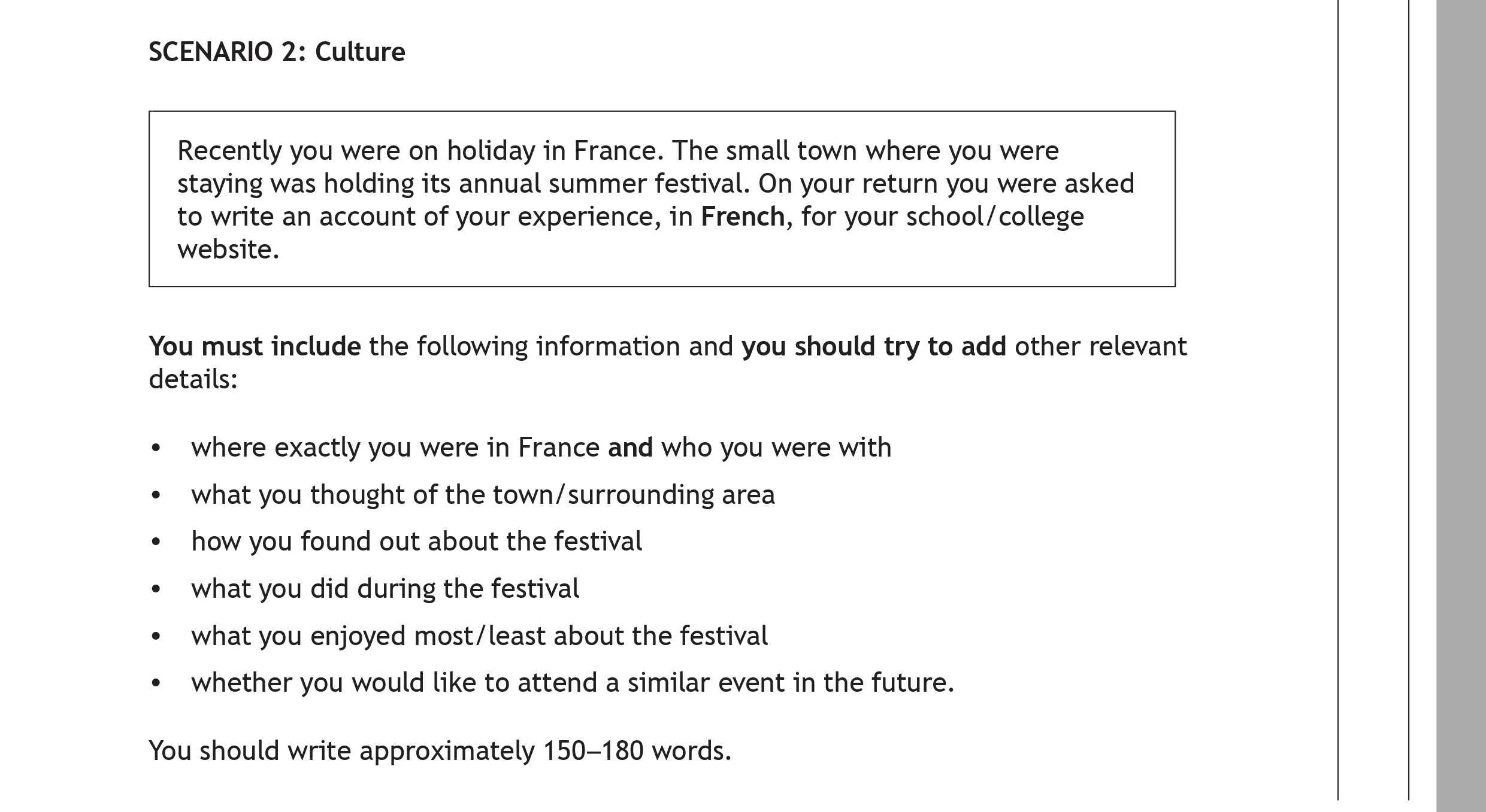 Recently-you-were-on-holiday-in-France-Scottish Highers French-Question 2-2022.png