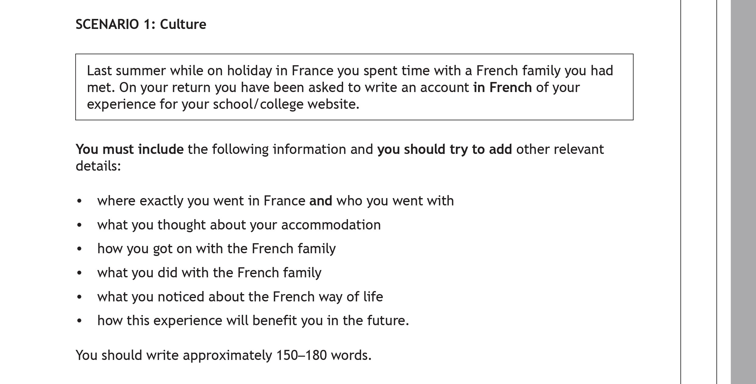 Last-summer-while-on-holiday-in-France-you-spent-time-with-a-French-family-you-had-met-Scottish Highers French-Question 1-2023.png