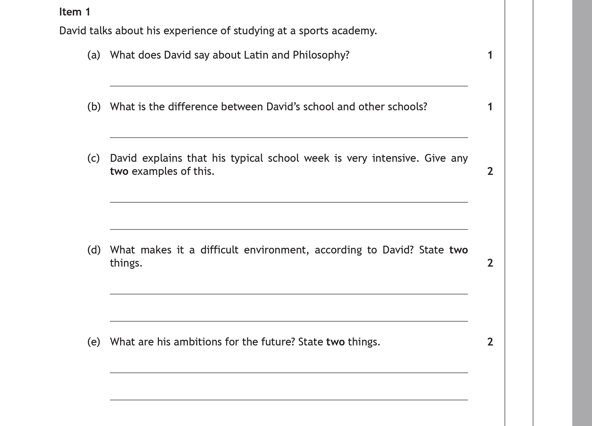 David-talks-about-his-experience-of-studying-at-a-sports-academy-Scottish Highers French-Question 1-2019.png