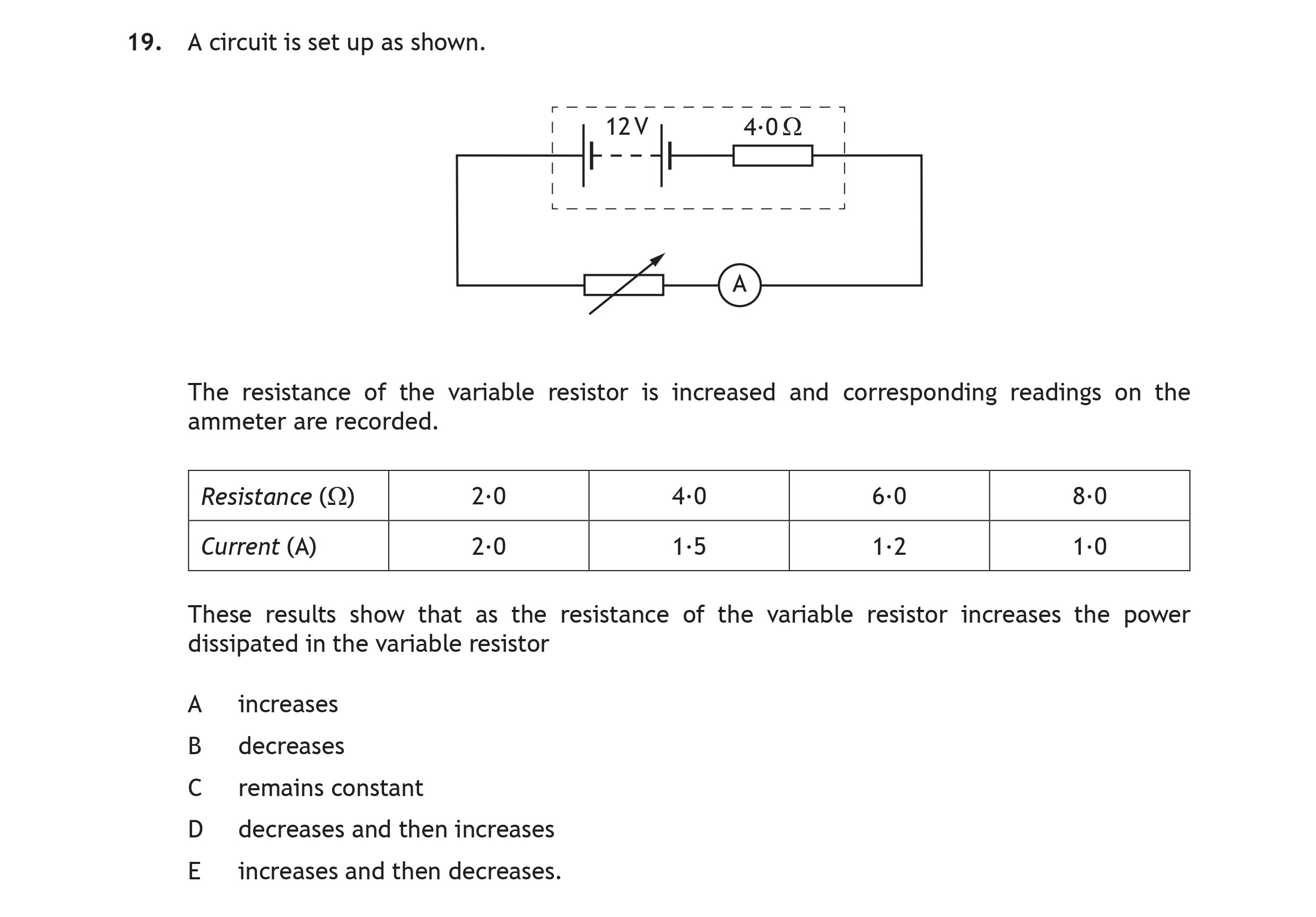 A-circuit-is-set-up-as-shown-Scottish Highers Physics-Question 19-2016.png