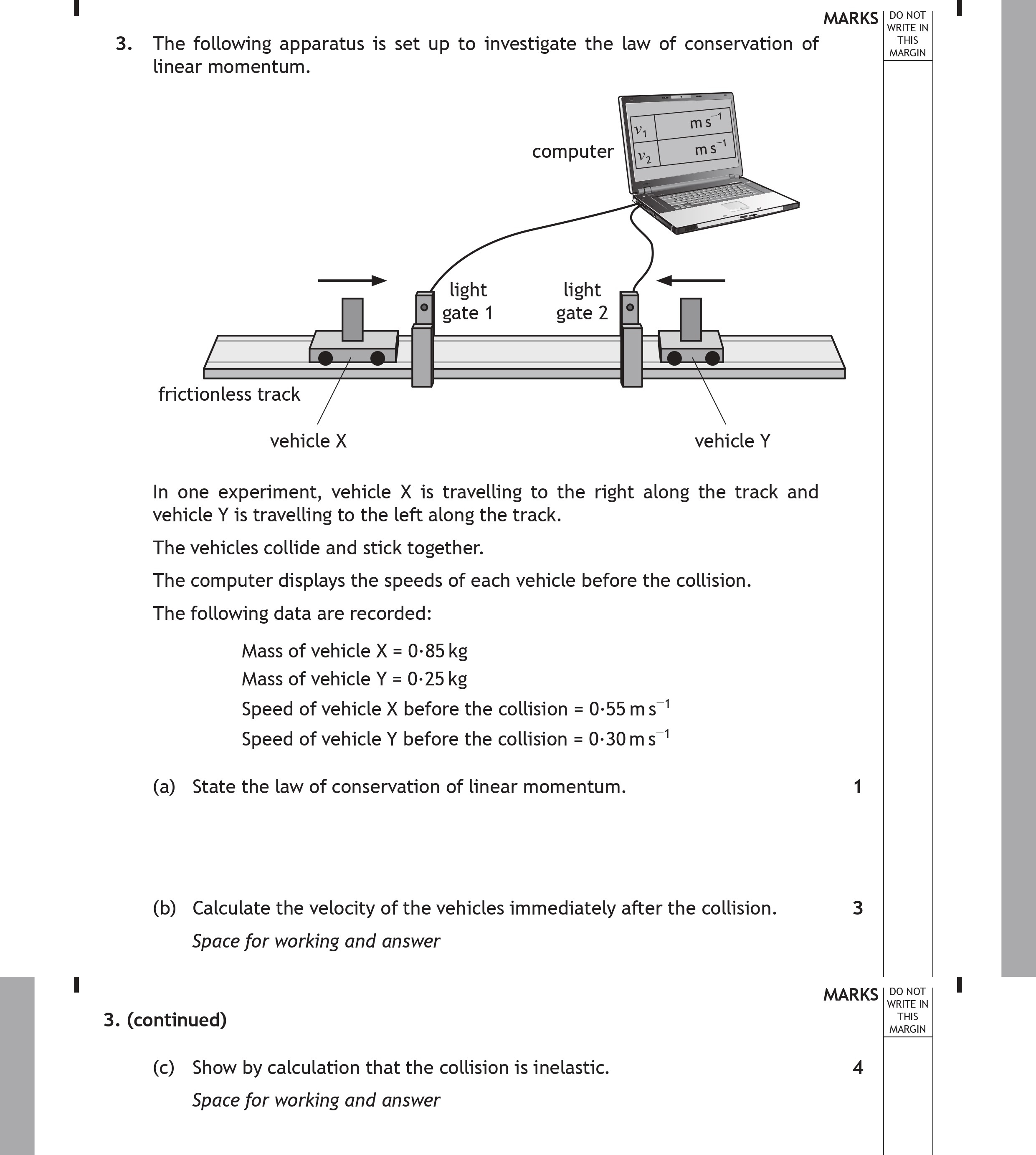 3.-The-following-apparatus-is-set-up-to-investigate-the-law-of-conservation-of-linear-momentum-Scottish Highers Physics-Question 3-2016.png