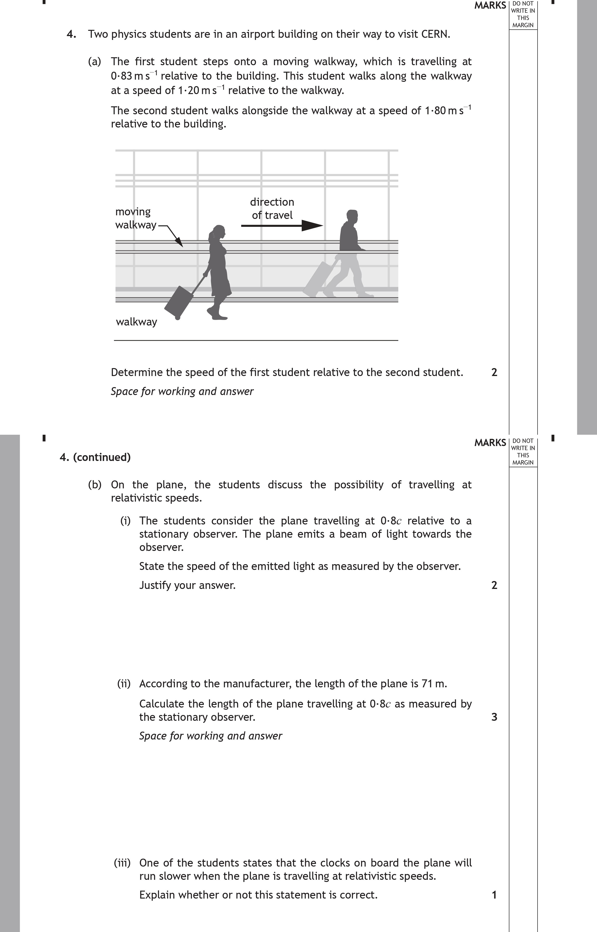 Two-physics-students-are-in-an-airport-building-on-their-way-to-visit-CERN-Scottish Highers Physics-Question 4-2016.png