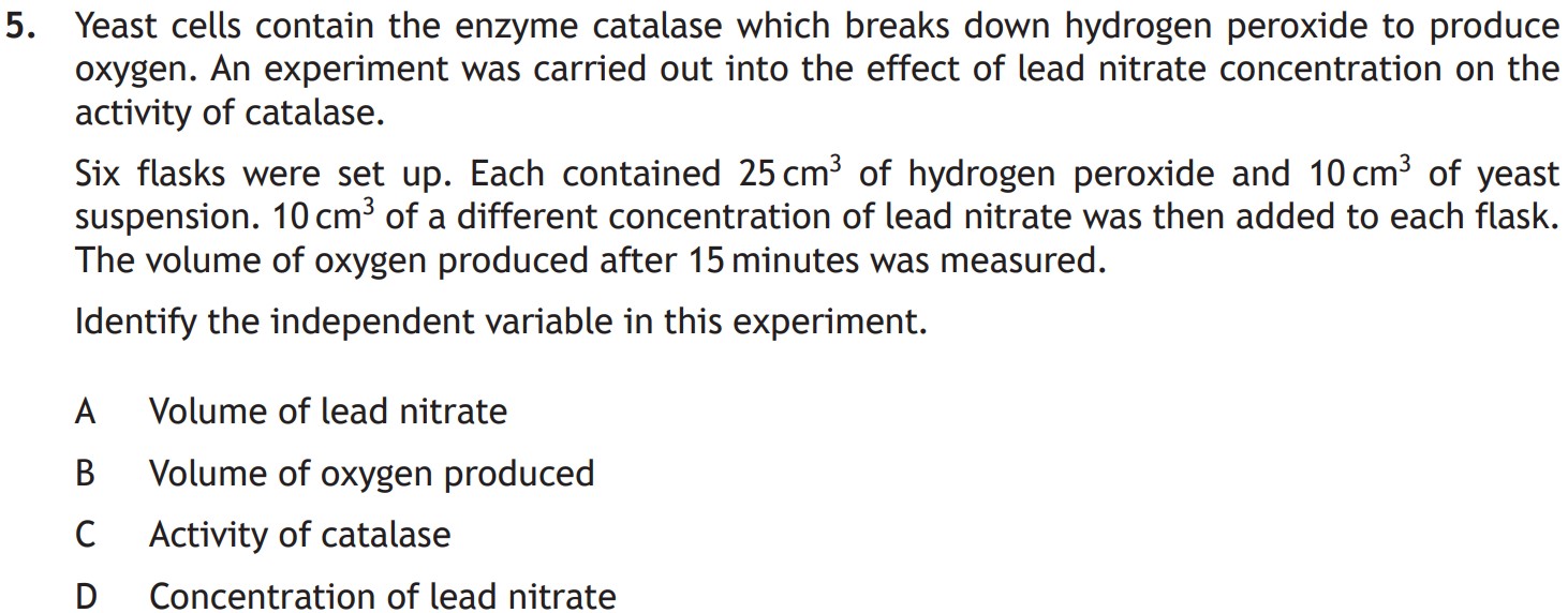 Yeast-cells-contain-the-enzyme-catalase-which-breaks-down-hydrogen-peroxide-to-produce-oxygen-Scottish Highers Biology-Question 5-2018.png