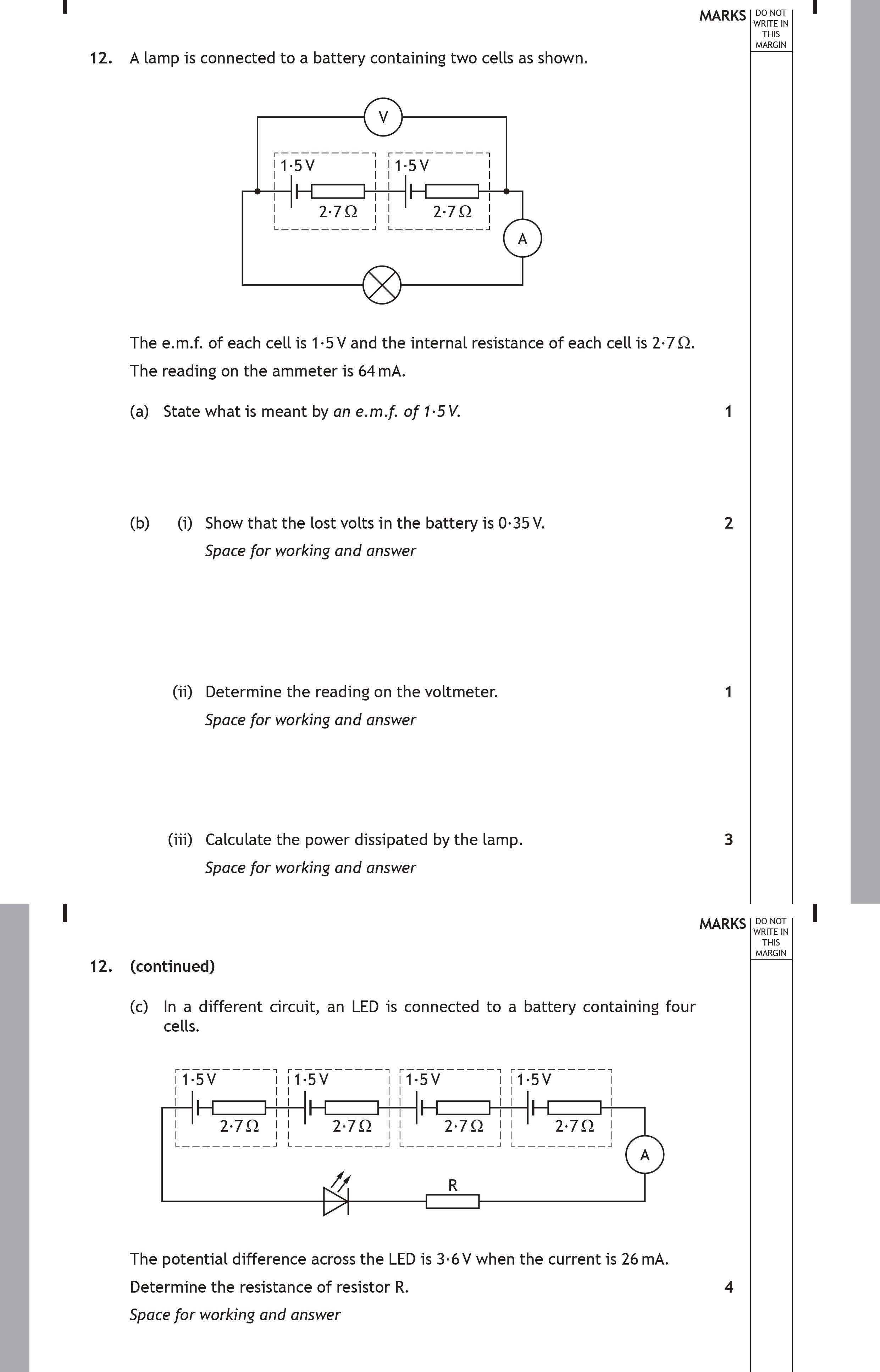 A-lamp-is-connected-to-a-battery-containing-two-cells-as-shown-Scottish Highers Physics-Question 12-2017.png