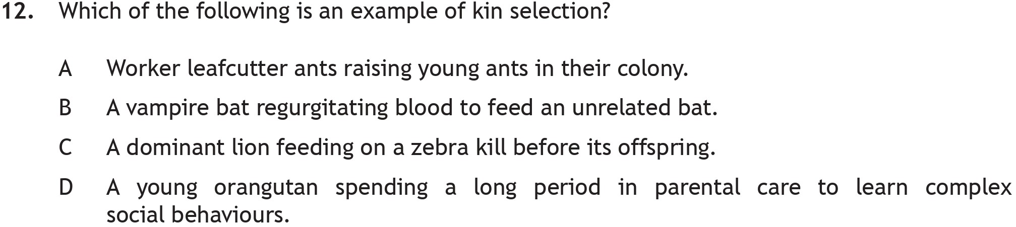 Which-of-the-following-is-an-example-of-kin-selection?--A-Scottish Highers Biology-Question 12-2018.png