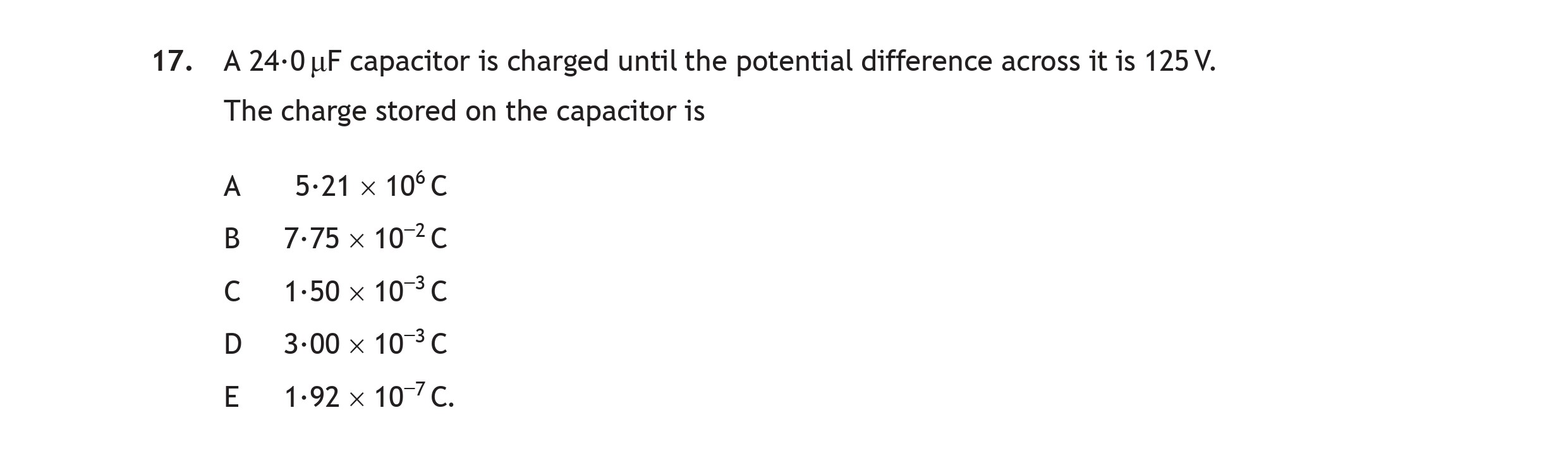 A-24-0μF-capacitor-is-charged-until-the-potential-difference-across-it-is-125-V-Scottish Highers Physics-Question 17-2018.png