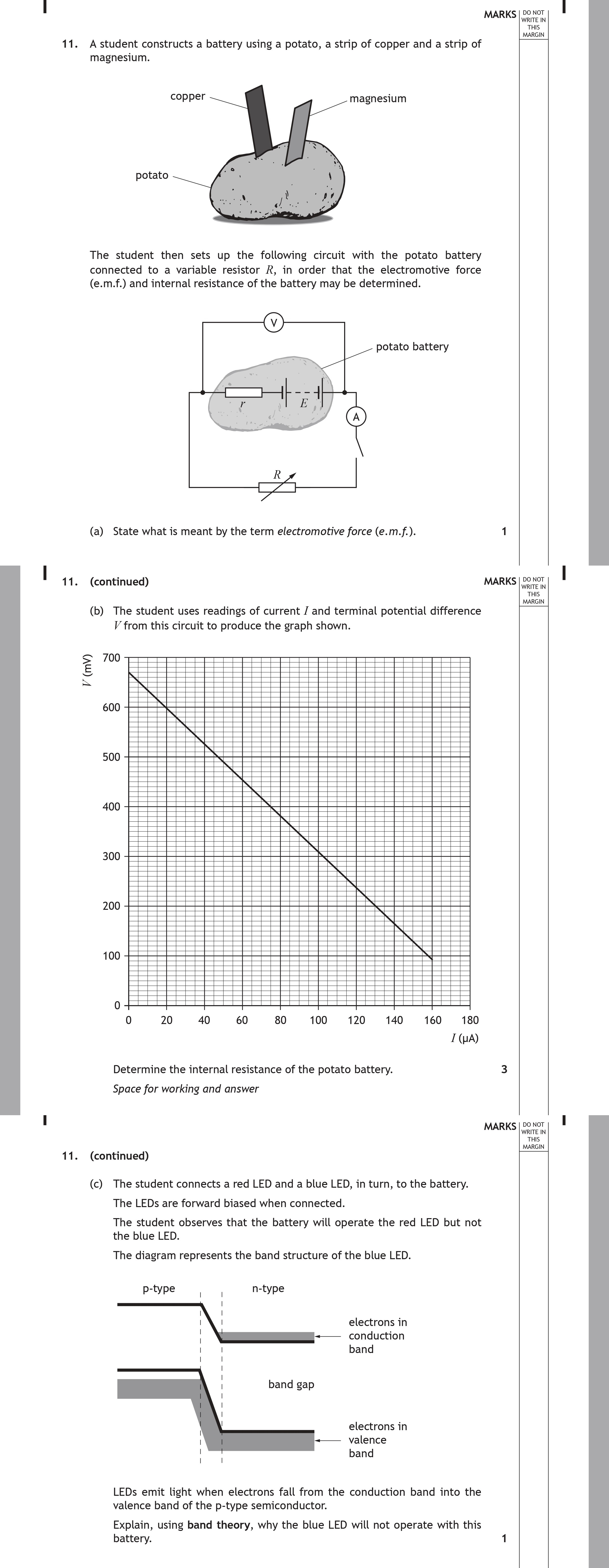 A-student-constructs-a-battery-using-a-potato,-a-strip-of-copper-and-a-strip-of-magnesium-Scottish Highers Physics-Question 11-2018.png