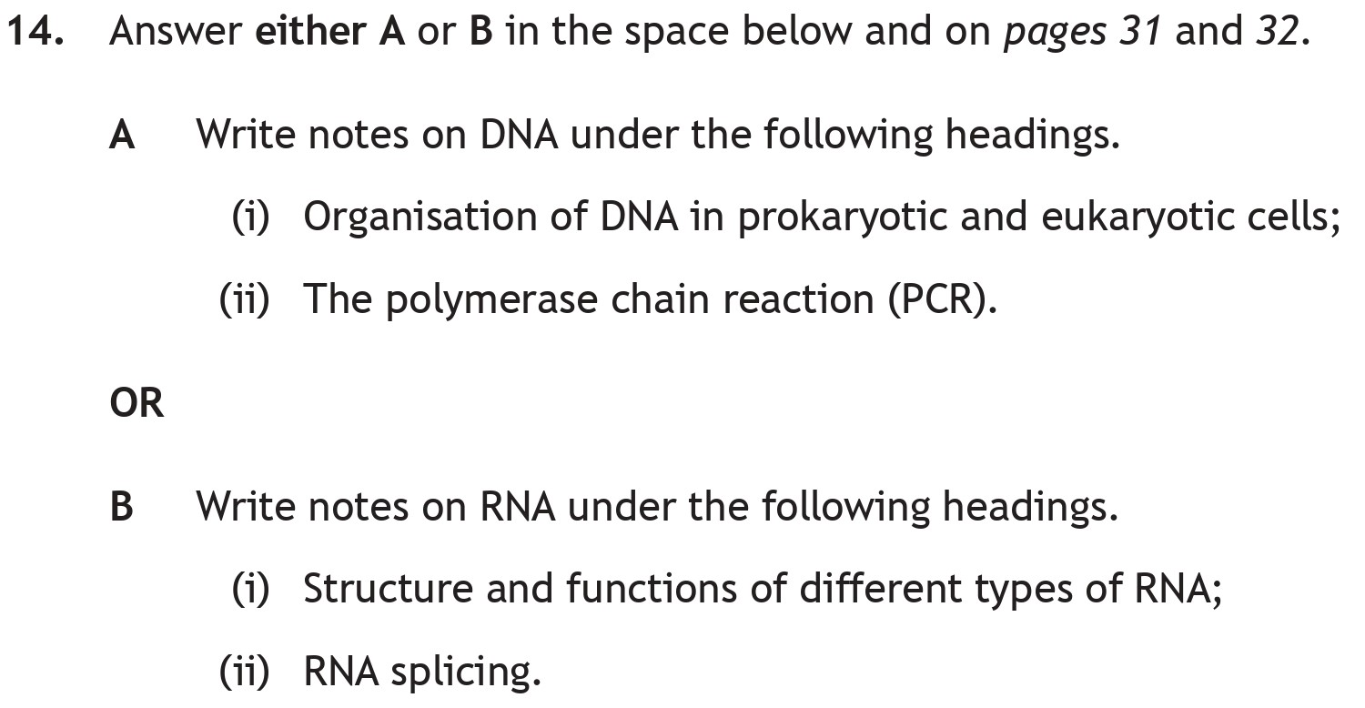 Answer-either-A-or-B-in-the-space-below-and-on-pages-31-and-32-Scottish Highers Biology-Question 14-2018.png