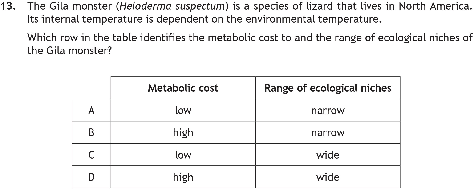 The-Gila-monster-(Heloderma-suspectum)-is-a-species-of-lizard-that-lives-in-North-America-Scottish Highers Biology-Question 13-2019.png