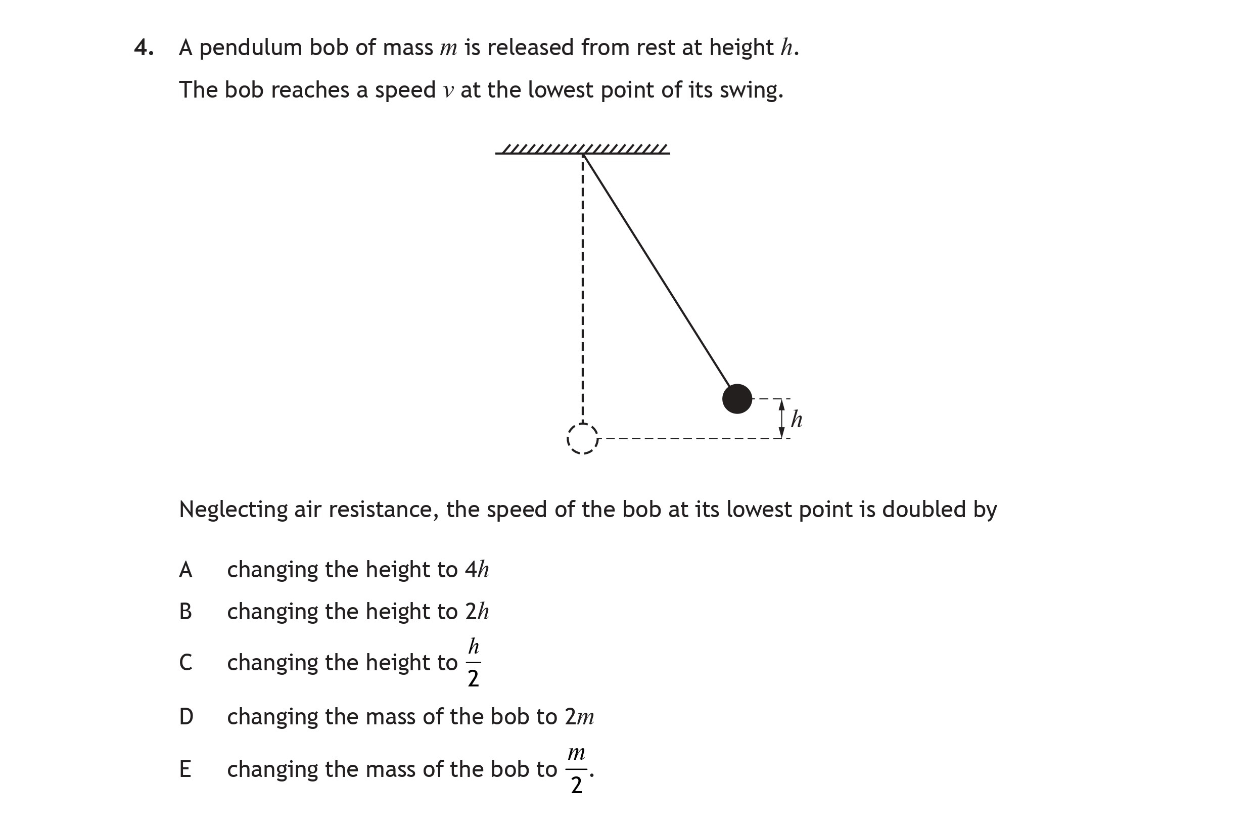 A-pendulum-bob-of-mass-m-is-released-from-rest-at-height-h-Scottish Highers Physics-Question 4-2023.png