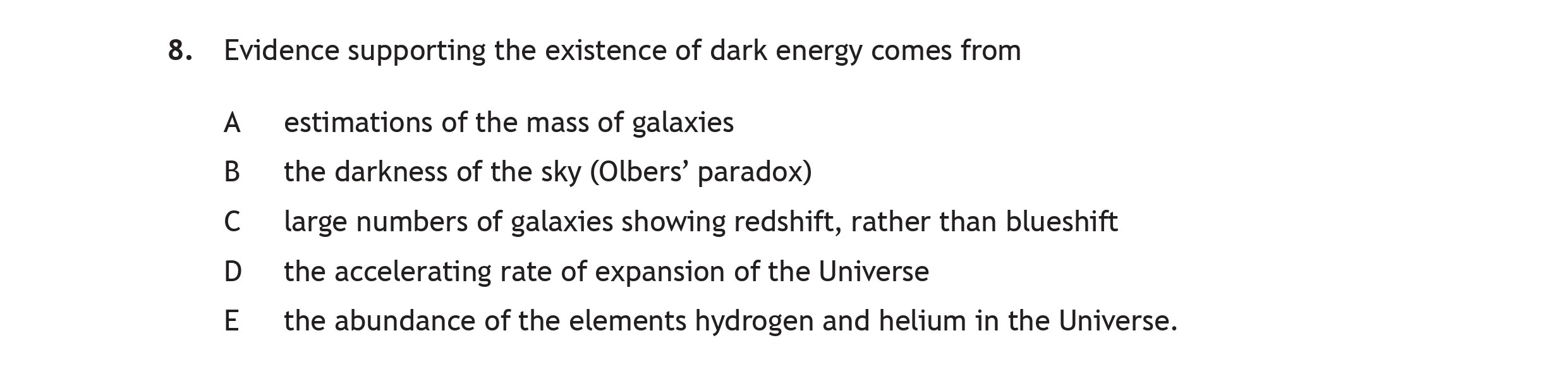 Evidence-supporting-the-existence-of-dark-energy-comes-from--A-Scottish Highers Physics-Question 8-2023.png