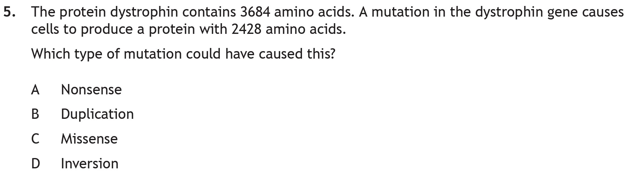 The-protein-dystrophin-contains-3684-amino-acids-Scottish Highers Biology-Question 5-2022.png