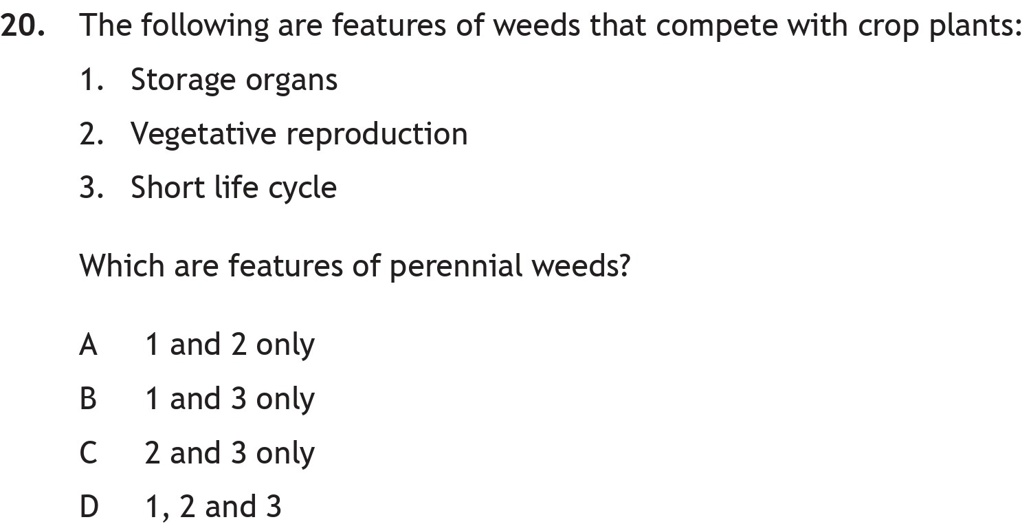 The-following-are-features-of-weeds-that-compete-with-crop-plants:-1-Scottish Highers Biology-Question 20-2023.png