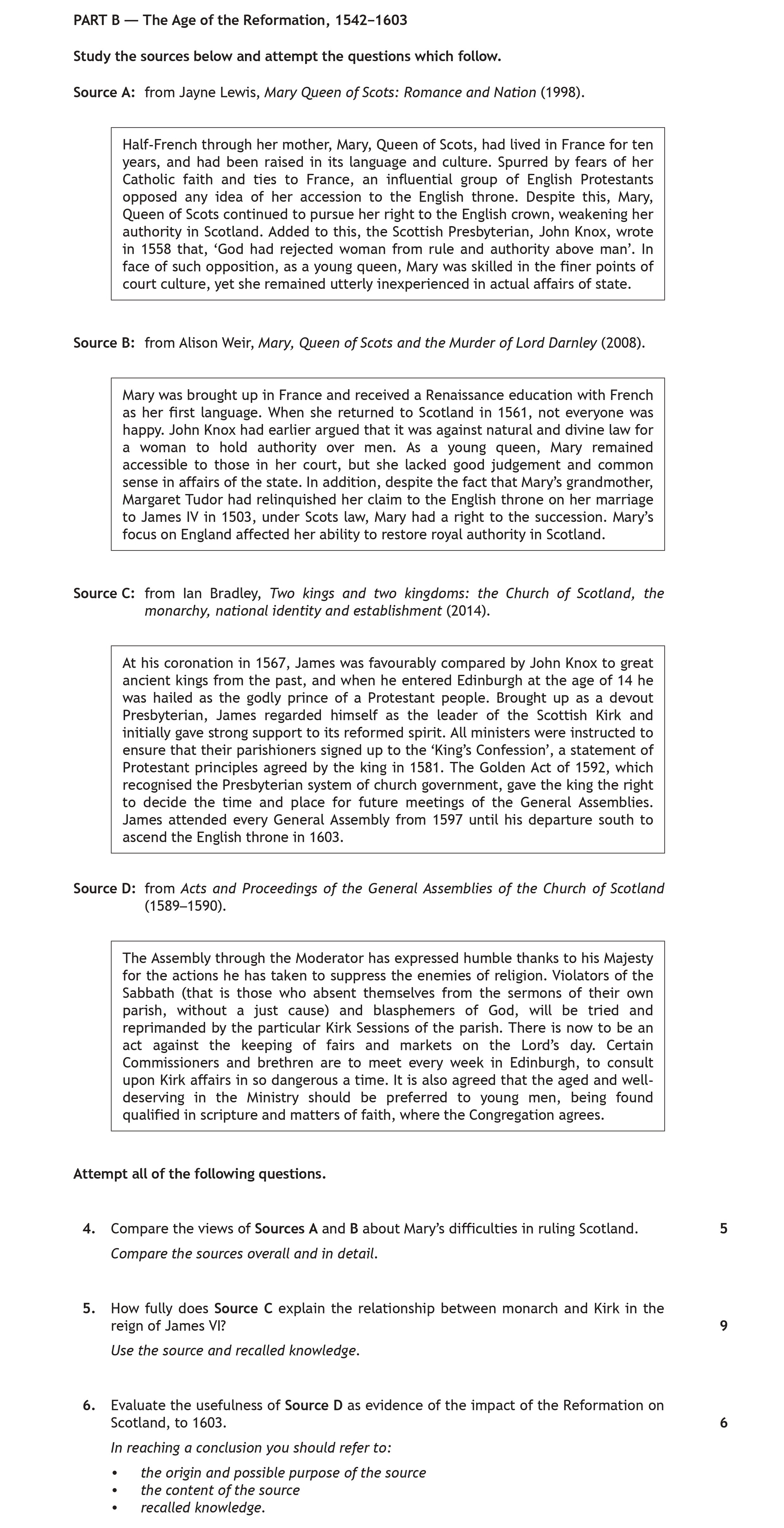 Compare-the-views-of-Sources-A-and-B-about-Mary’s-difficulties-in-ruling-Scotland-Scottish Highers History-Question 4-2018.png