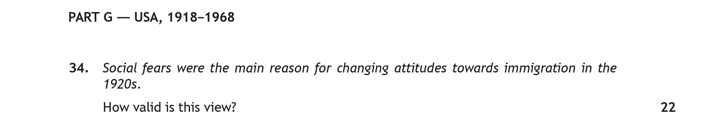 Social-fears-were-the-main-reason-for-changing-attitudes-towards-immigration-in-the-1920s-Scottish Highers History-Question 34-2019.png