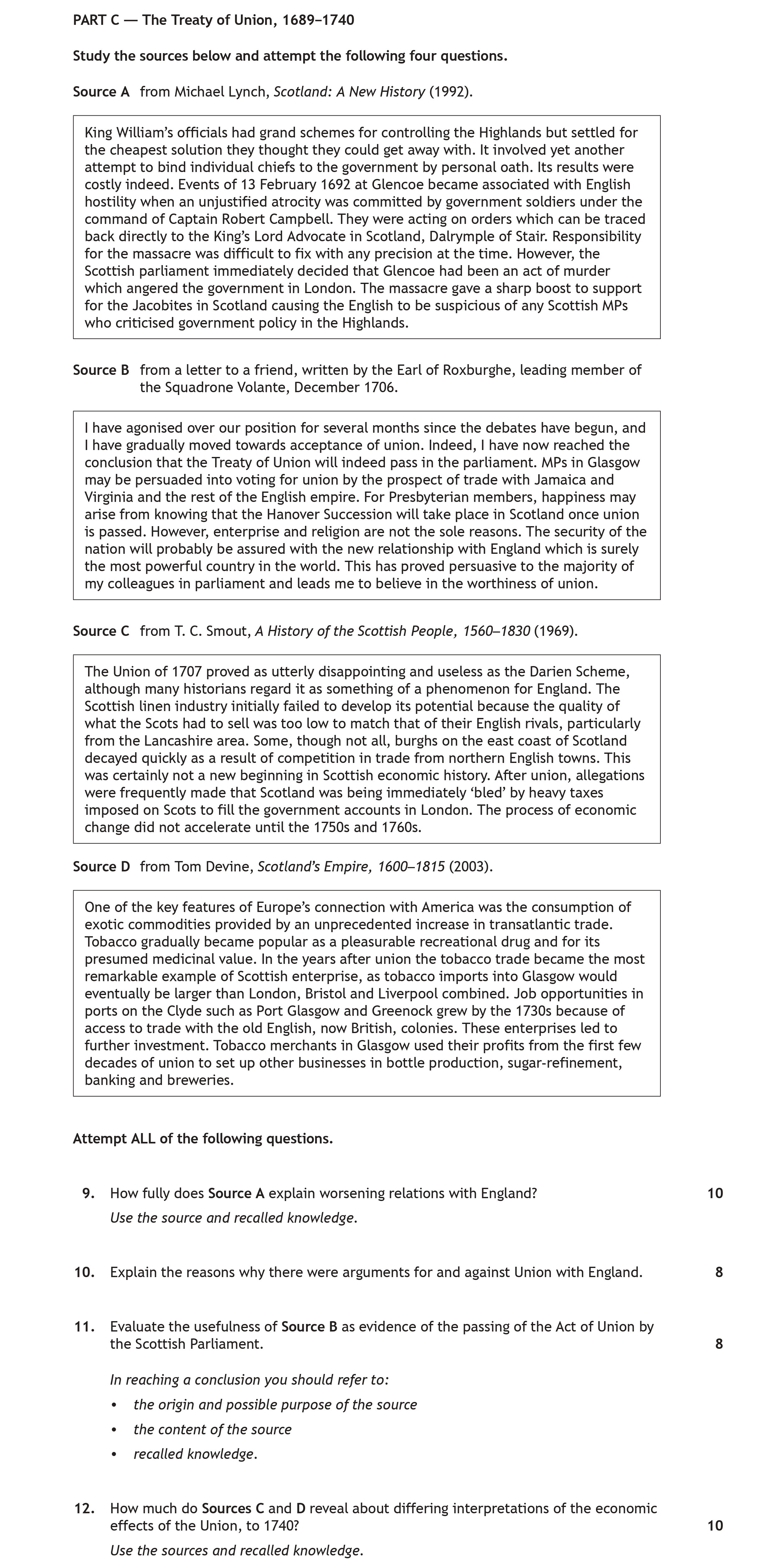 How-fully-does-Source-A-explain-worsening-relations-with-England?---Use-the-source-and-recalled-knowledge-Scottish Highers History-Question 9-2022.png