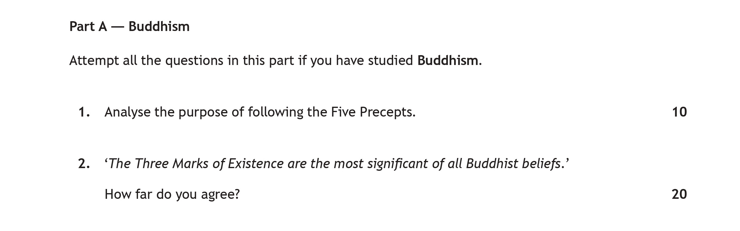 Analyse-the-purpose-of-following-the-Five-Precepts-Scottish Highers Religious Moral and Philosophical Studies-Question 1-2019.png