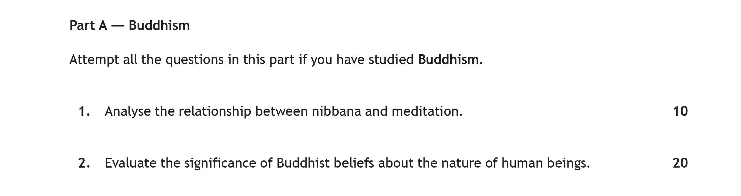 Analyse-the-relationship-between-nibbana-and-meditation-Scottish Highers Religious Moral and Philosophical Studies-Question 1-2022.png
