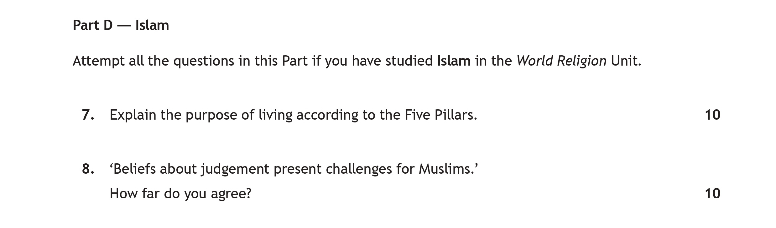 Explain-the-purpose-of-living-according-to-the-Five-Pillars-Scottish Highers Religious Moral and Philosophical Studies-Question 7-2018.png